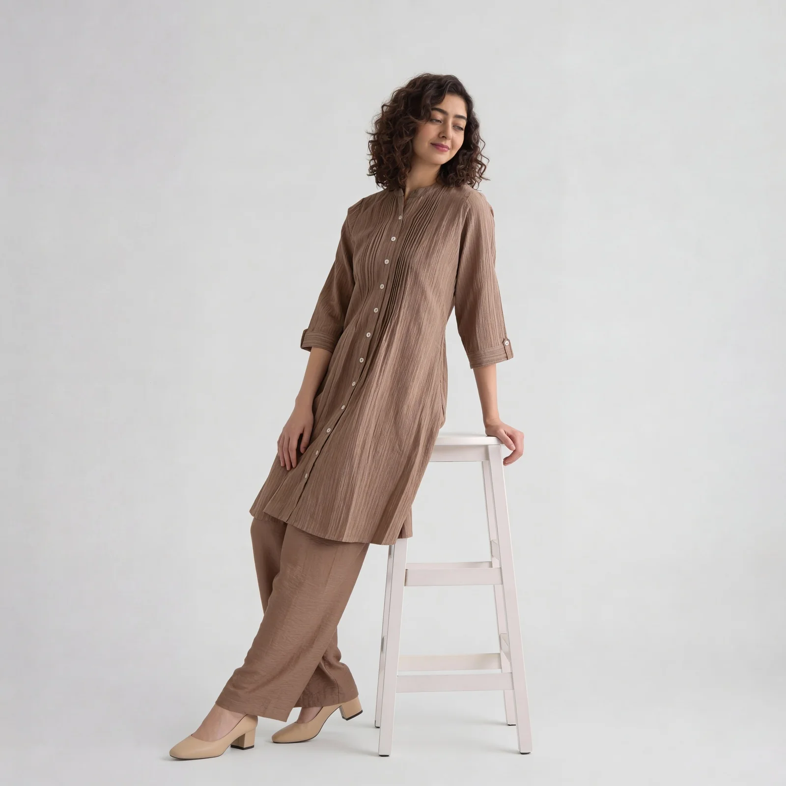 Gathered Flared Kurta