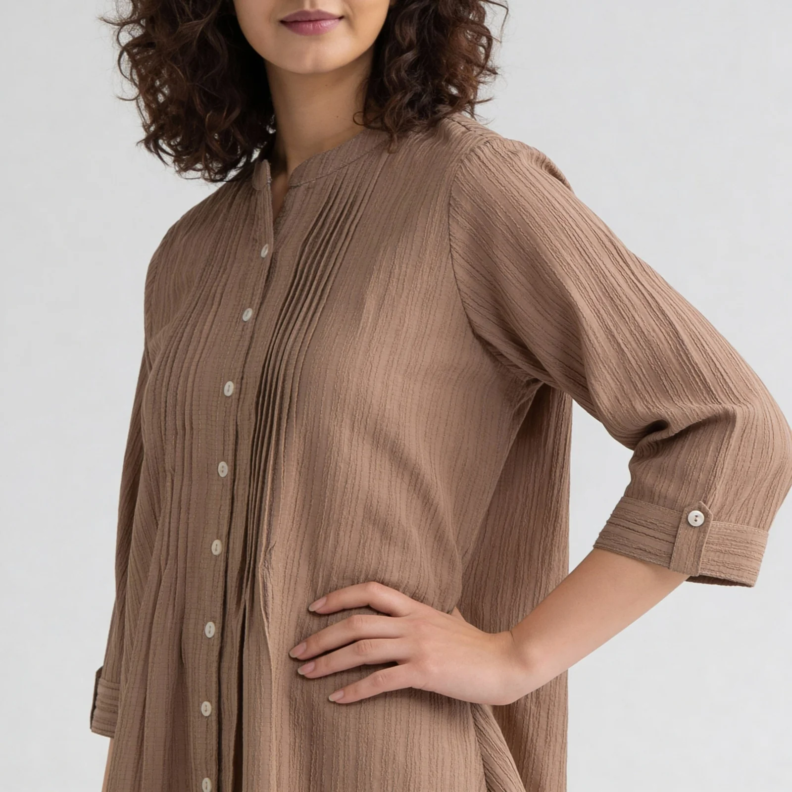 Gathered Flared Kurta - Image 4