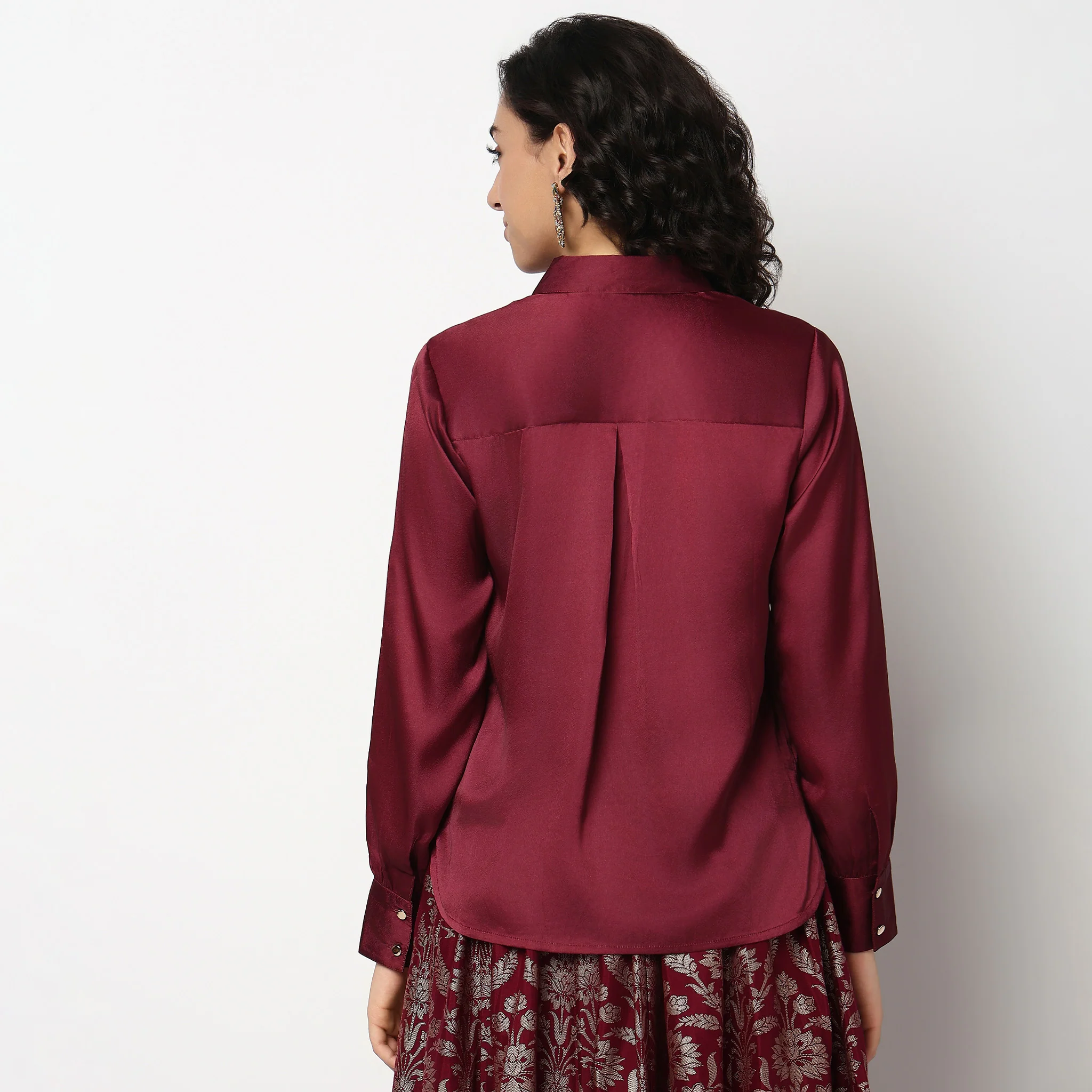 Satin Full Sleeve Shirt - Image 3