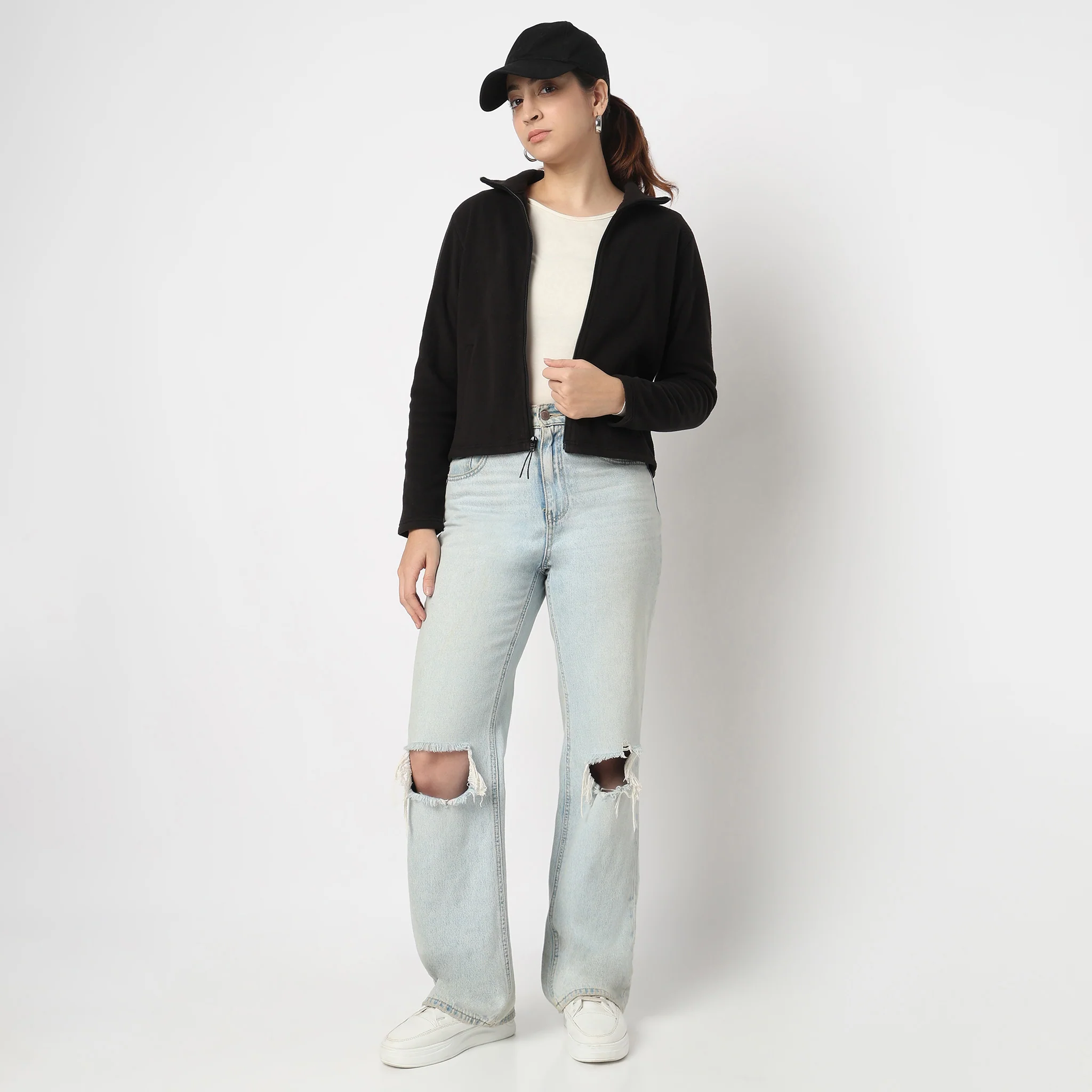 Heat-X Polair Fleece High Neck Jacket - Comfort Stretch with Welt Pockets - Image 2