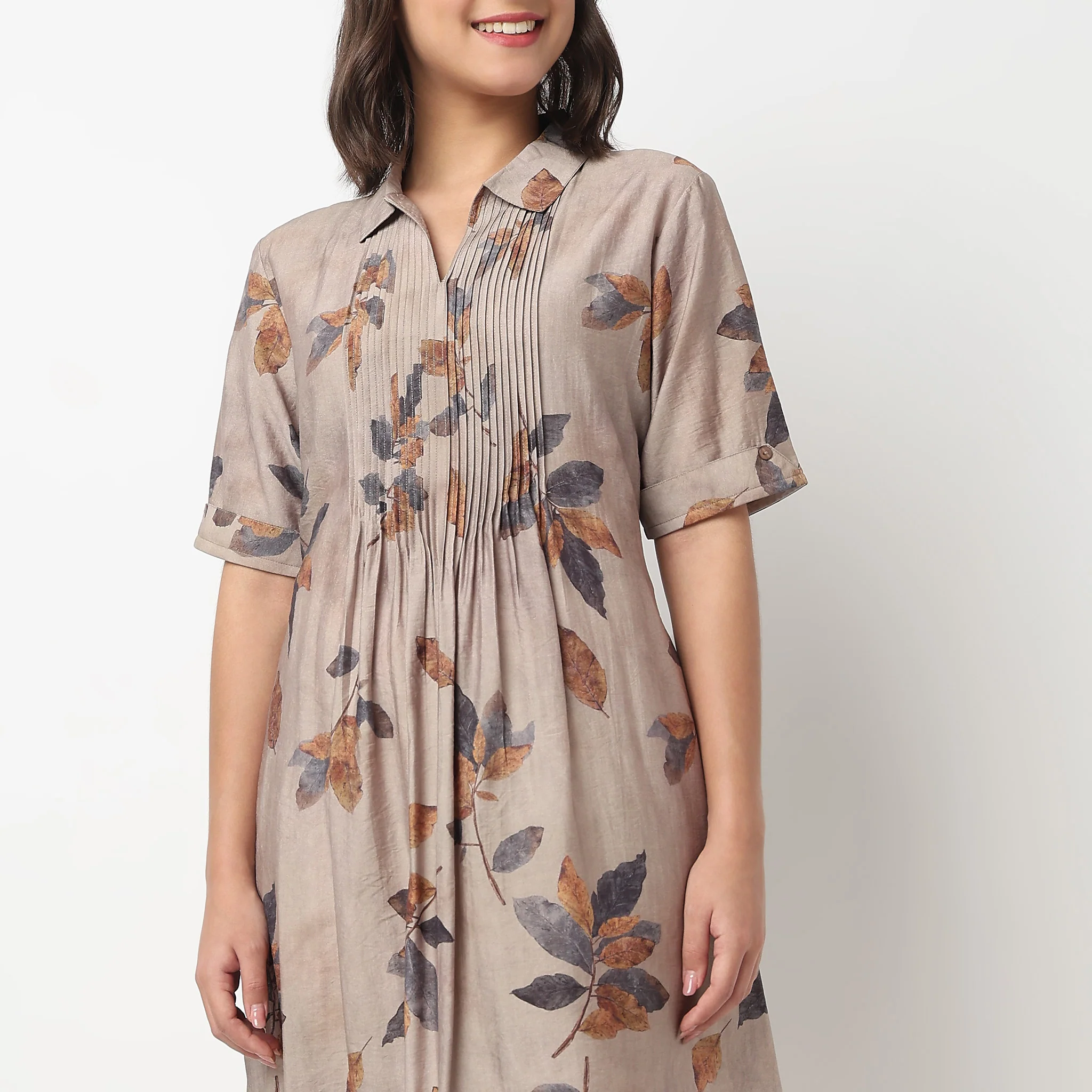 Printed A-Line Kurta - Image 4