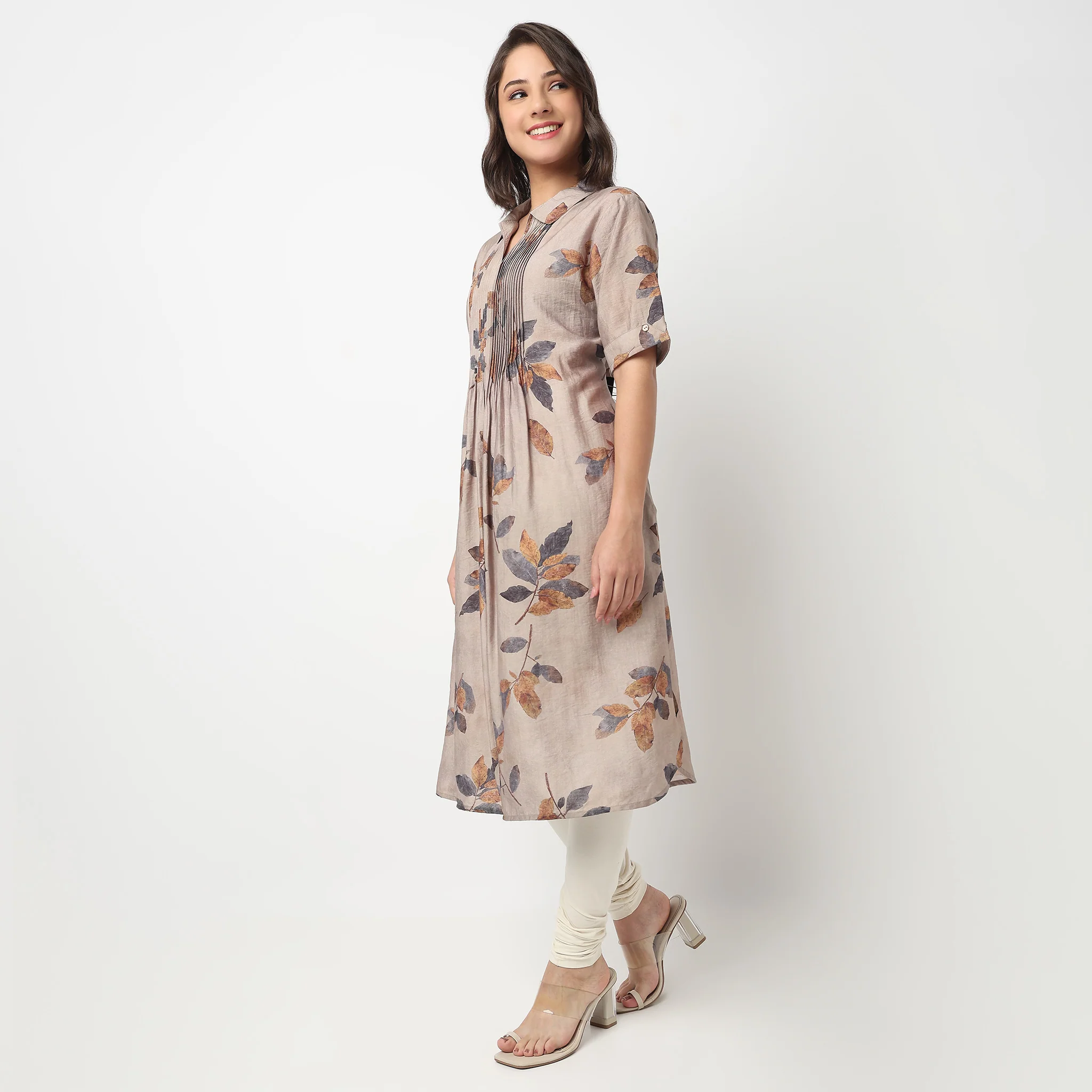 Printed A-Line Kurta - Image 5