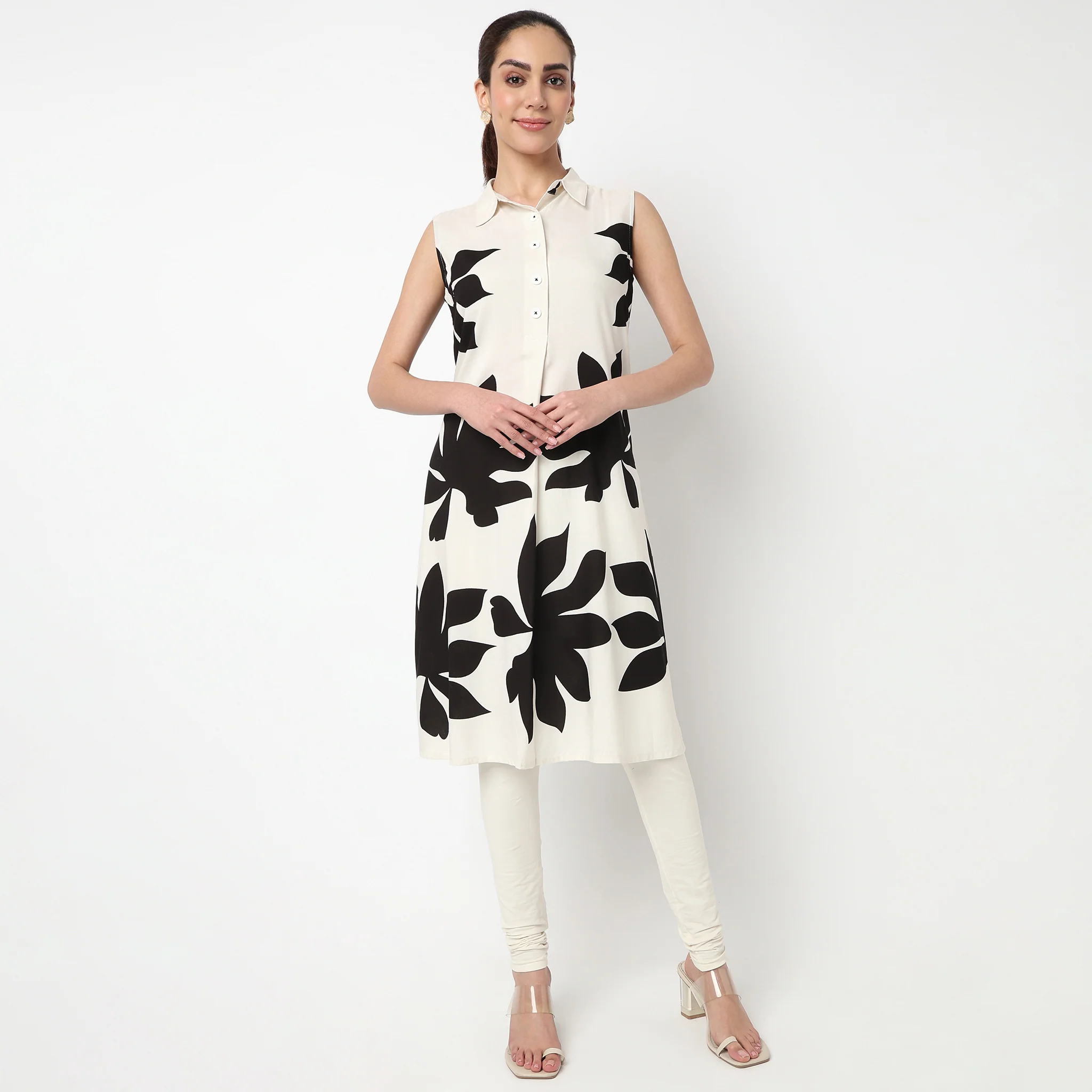 Printed A-Line Kurta - Image 2
