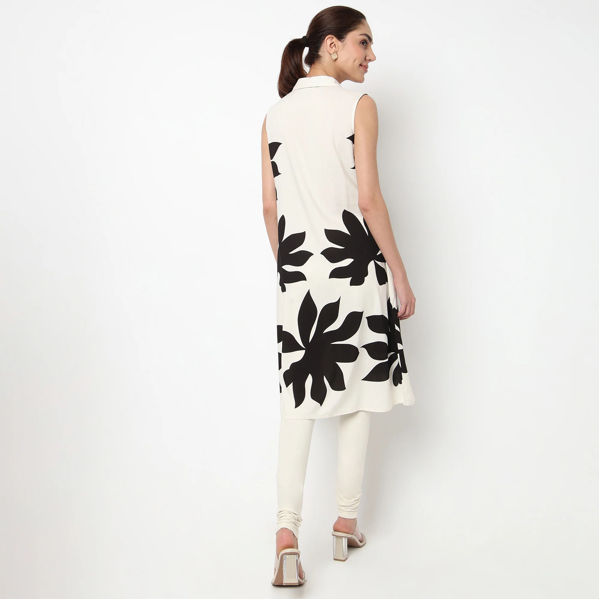 Printed A-Line Kurta - Image 4