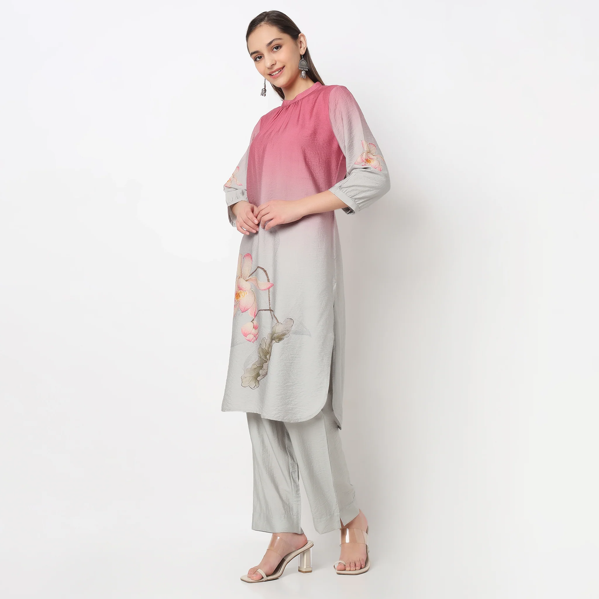 Printed A-Line Straight Fit Kurta - Image 5