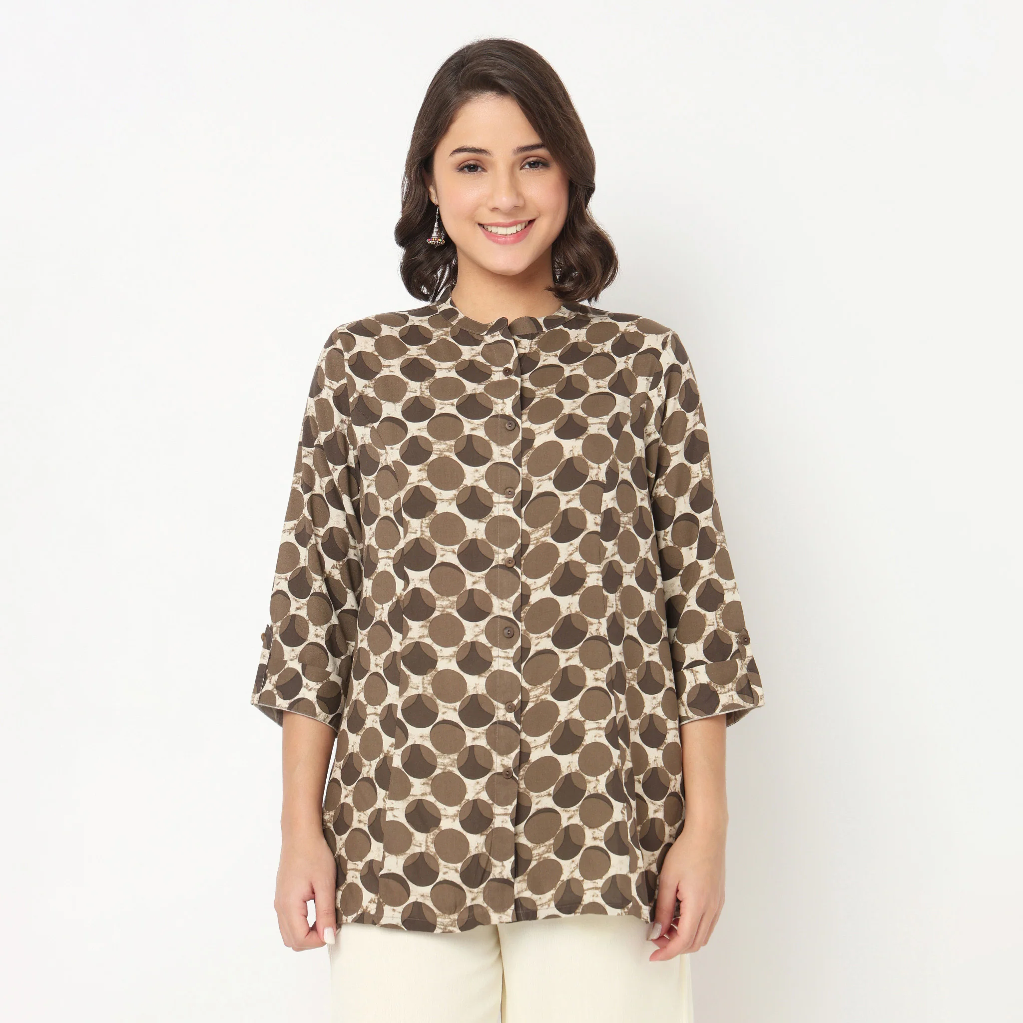 Printed A-Line Tunic - Image 2