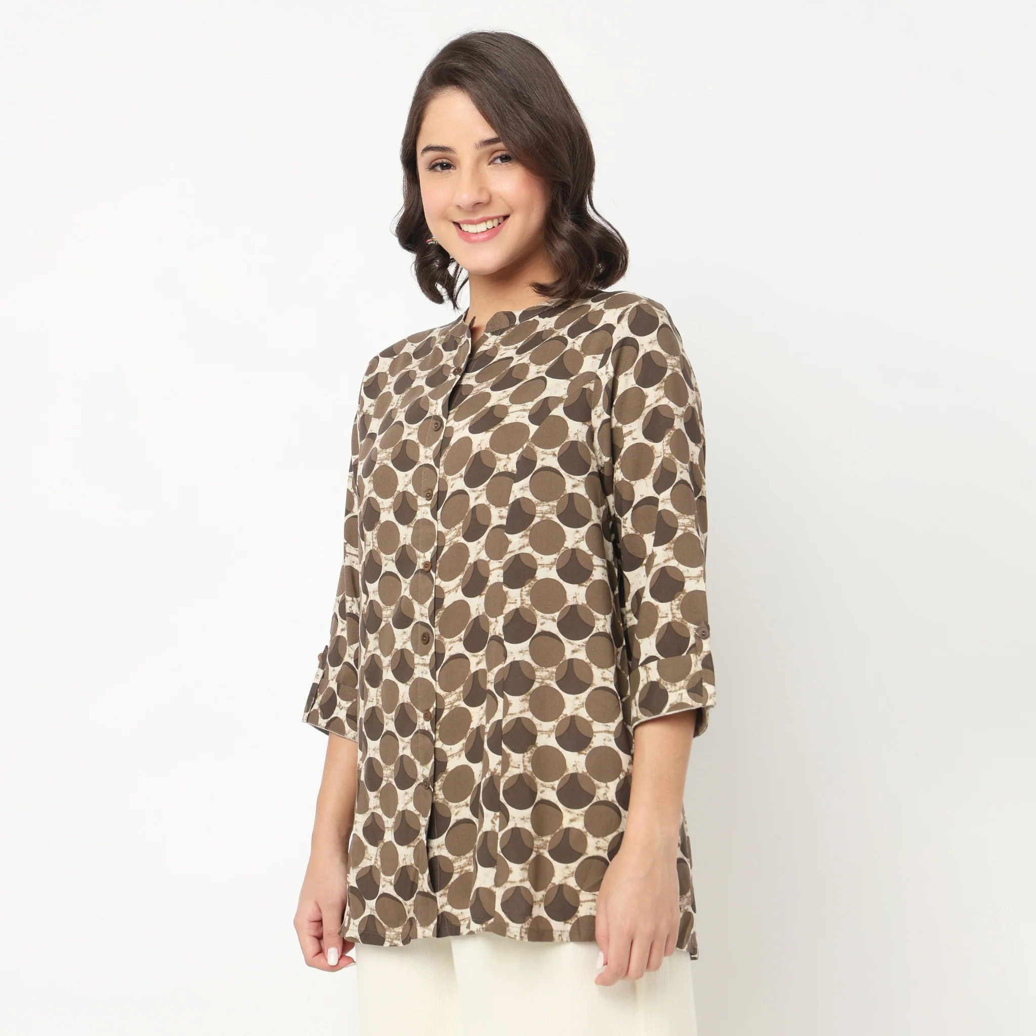 Printed A-Line Tunic - Image 5