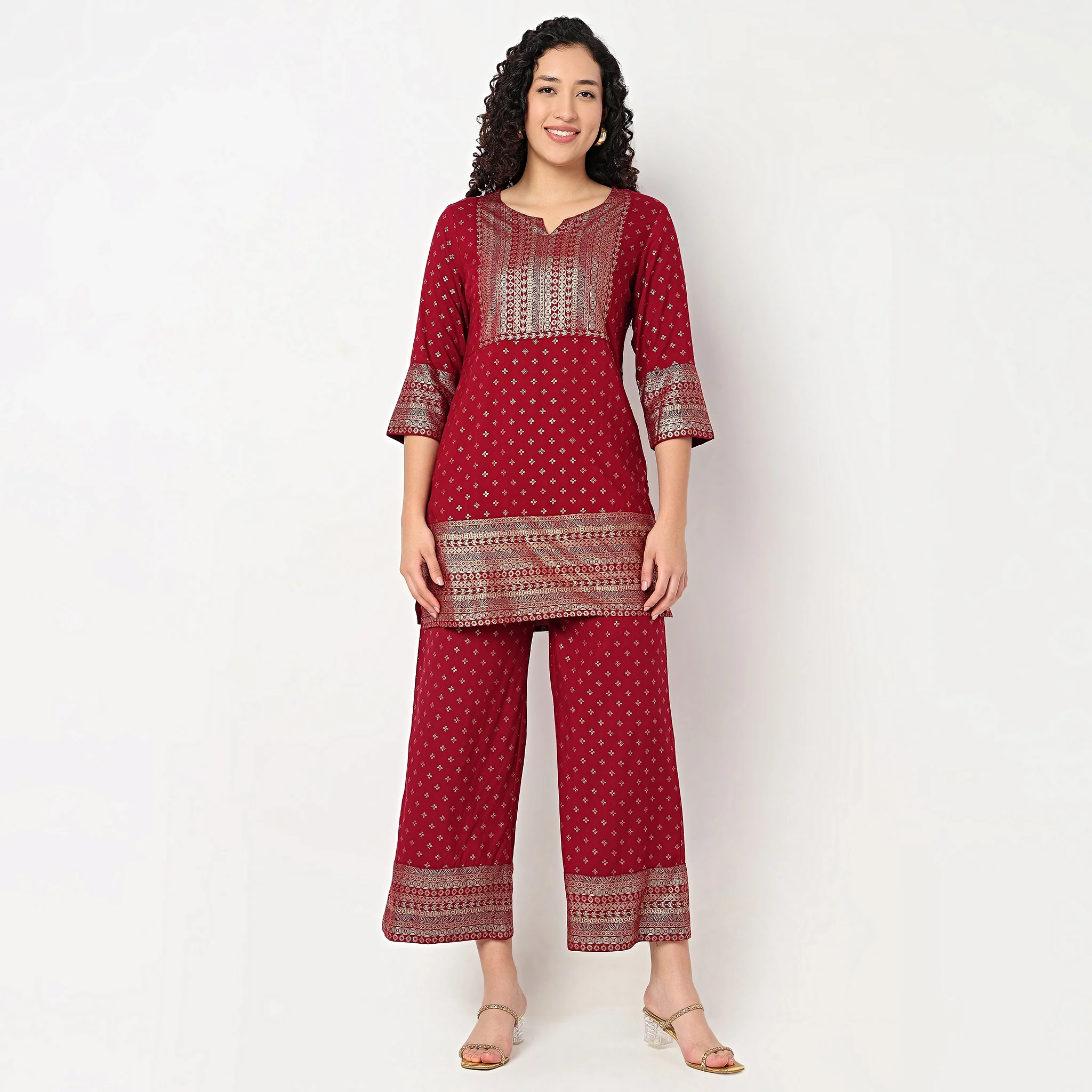 Printed Above Knee Kurta - Image 2
