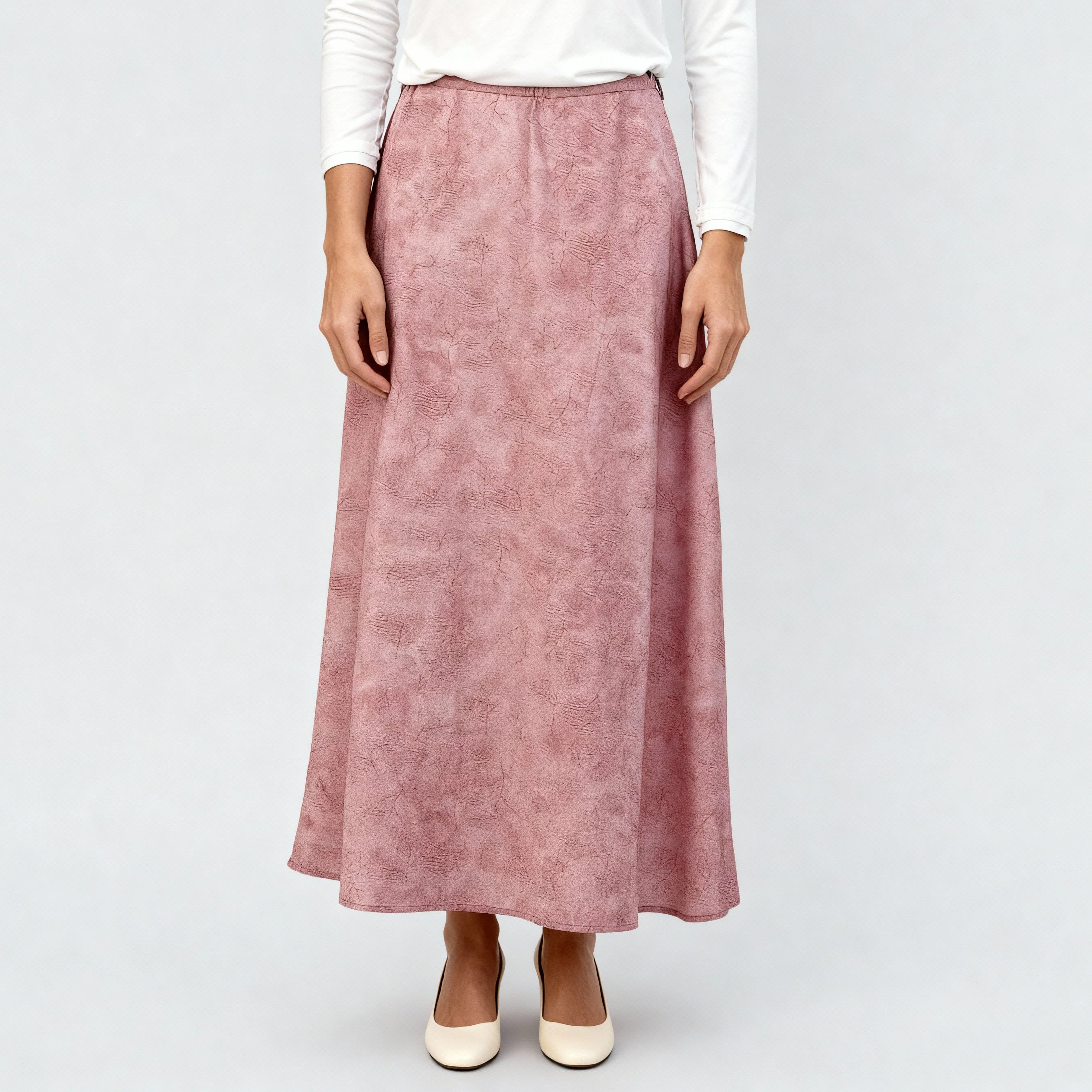 Printed Ankle Length Flared Skirt - Image 2