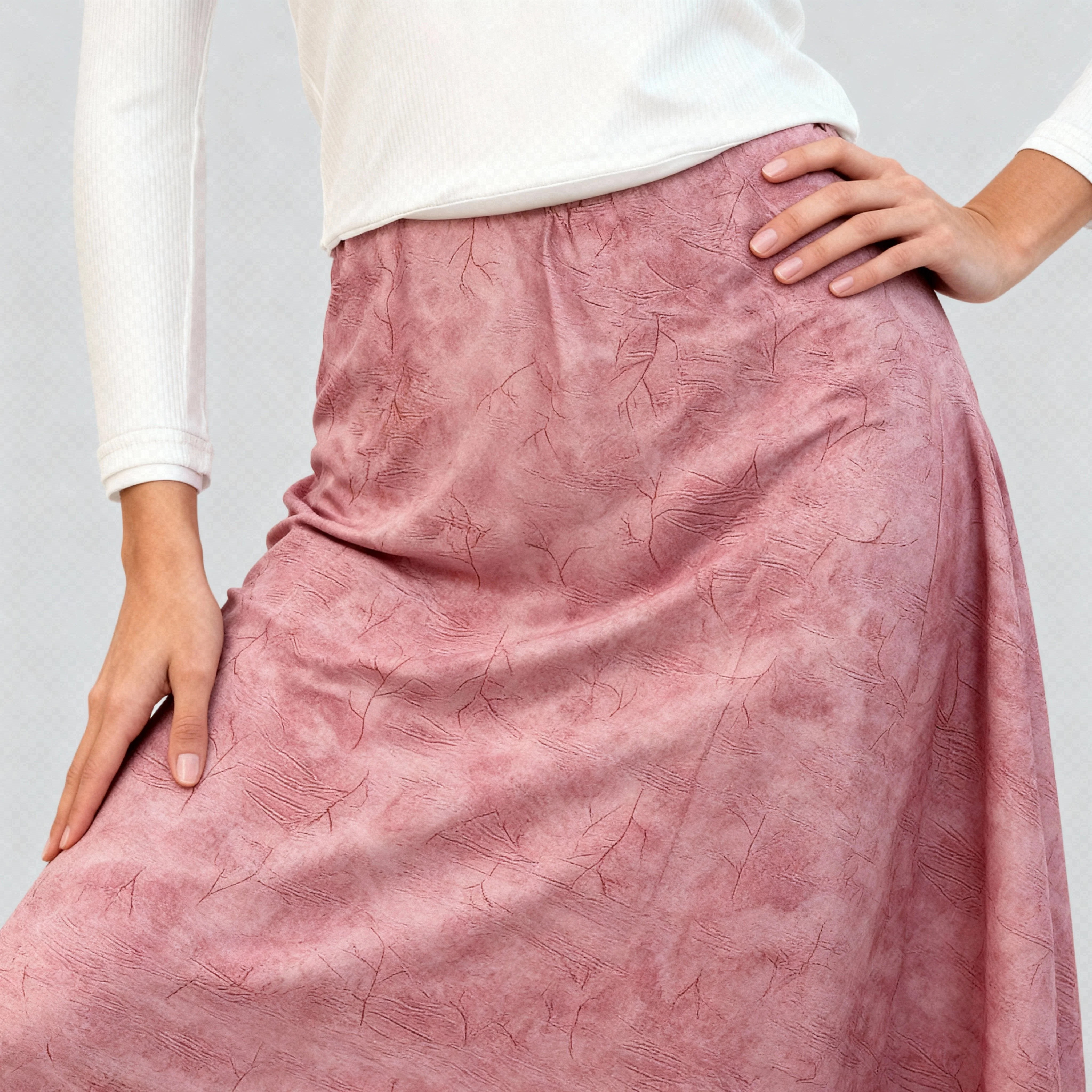 Printed Ankle Length Flared Skirt - Image 4