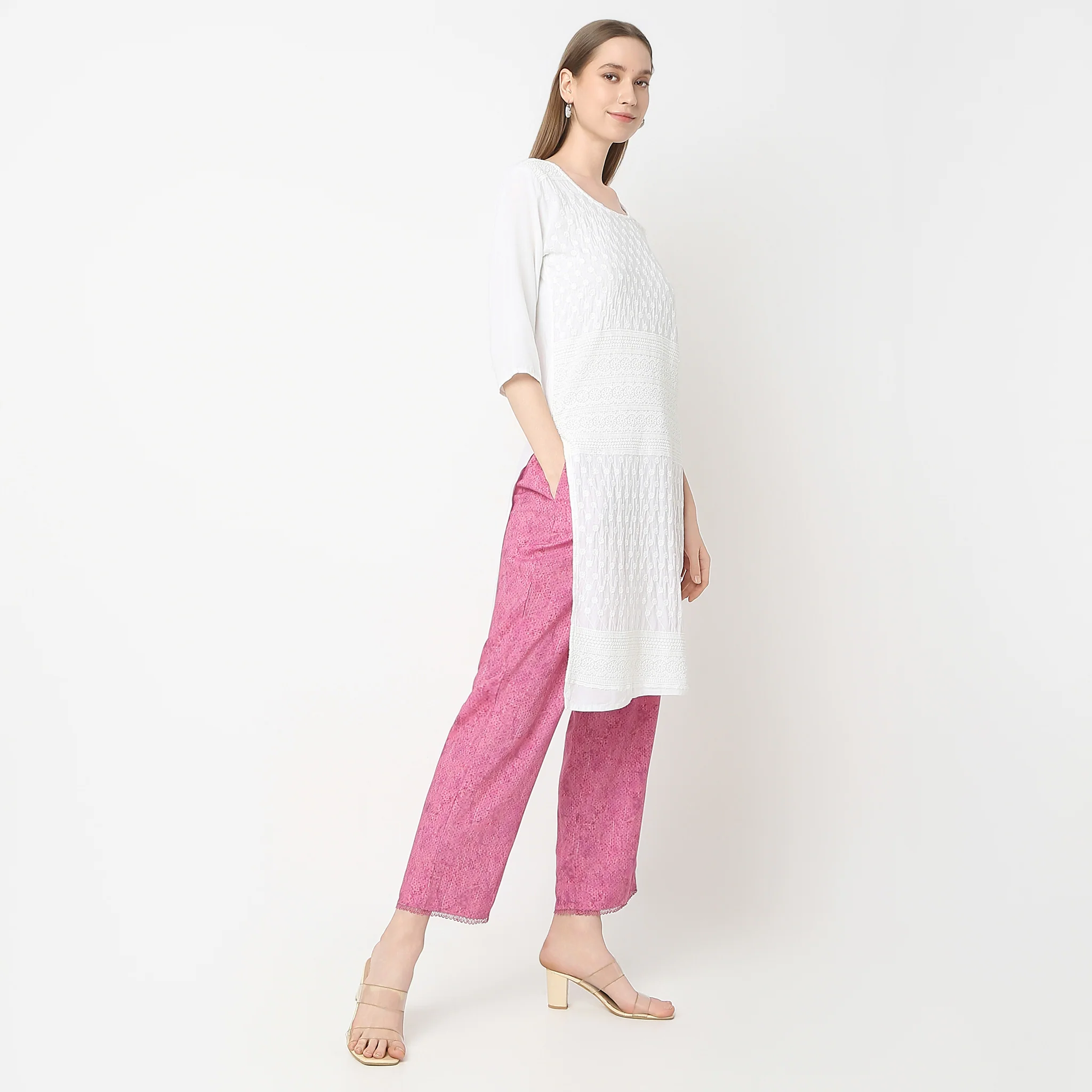Printed Ankle Length Straight Pant - Image 6