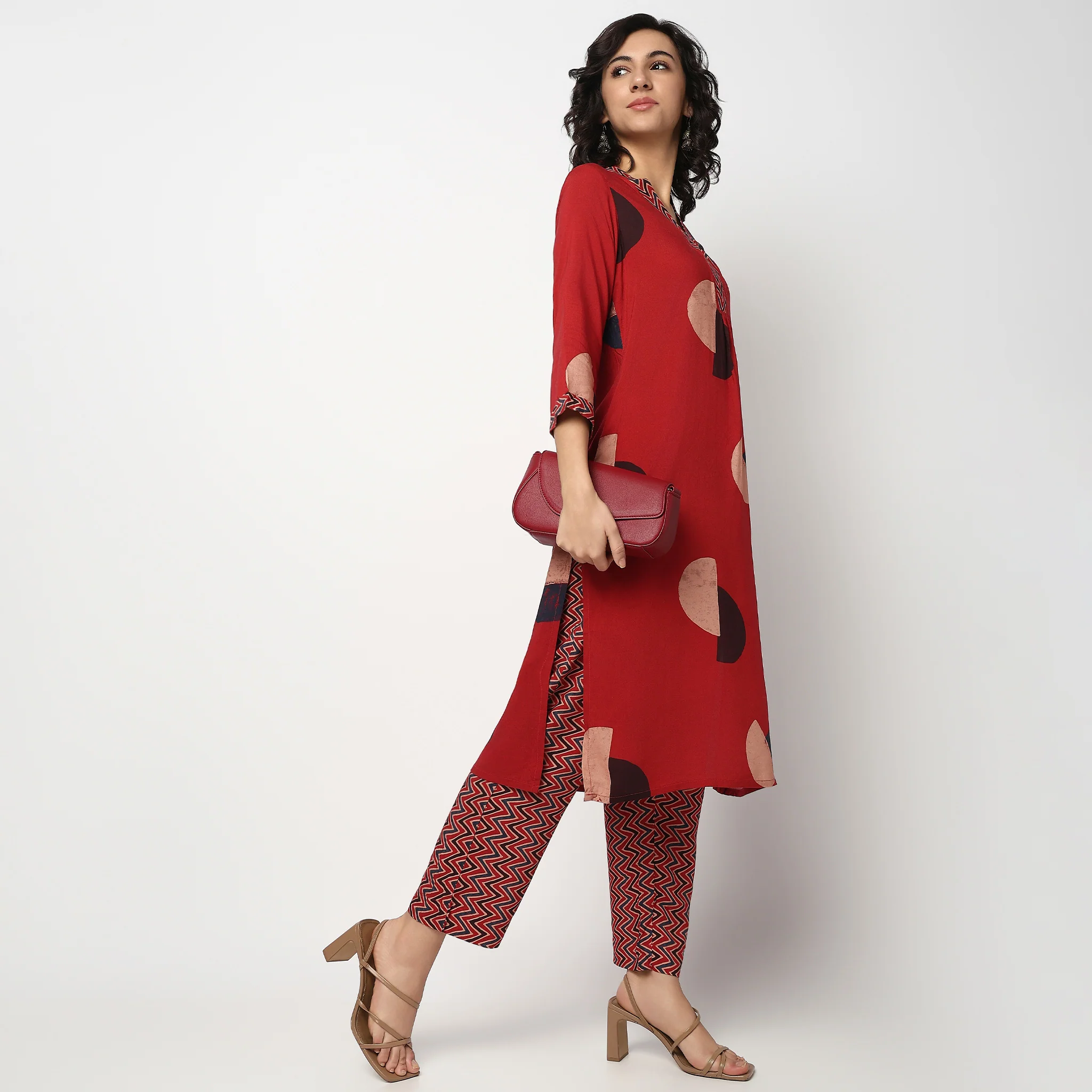 Printed Ankle Length Pants