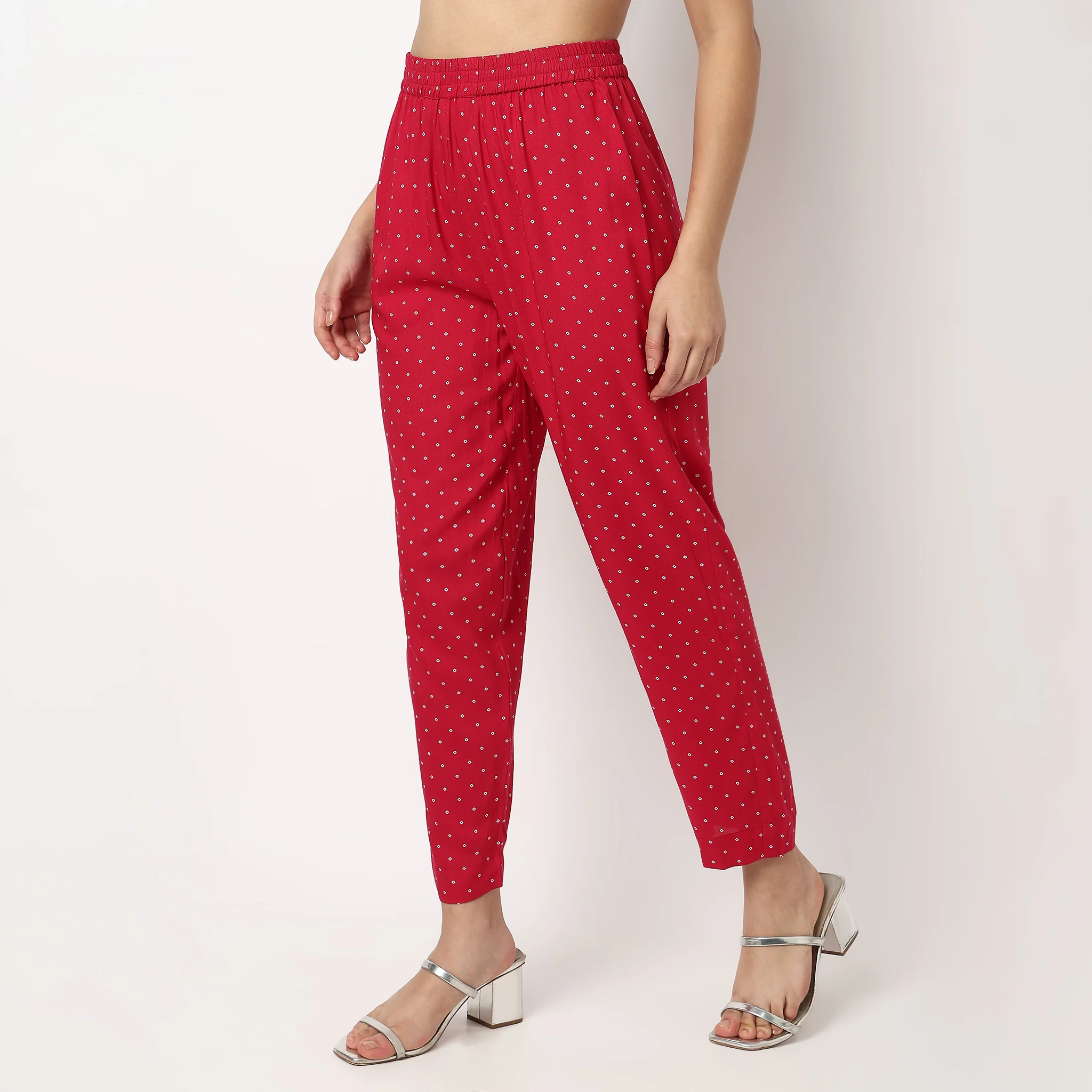 Printed Ankle Length Pants - Image 5