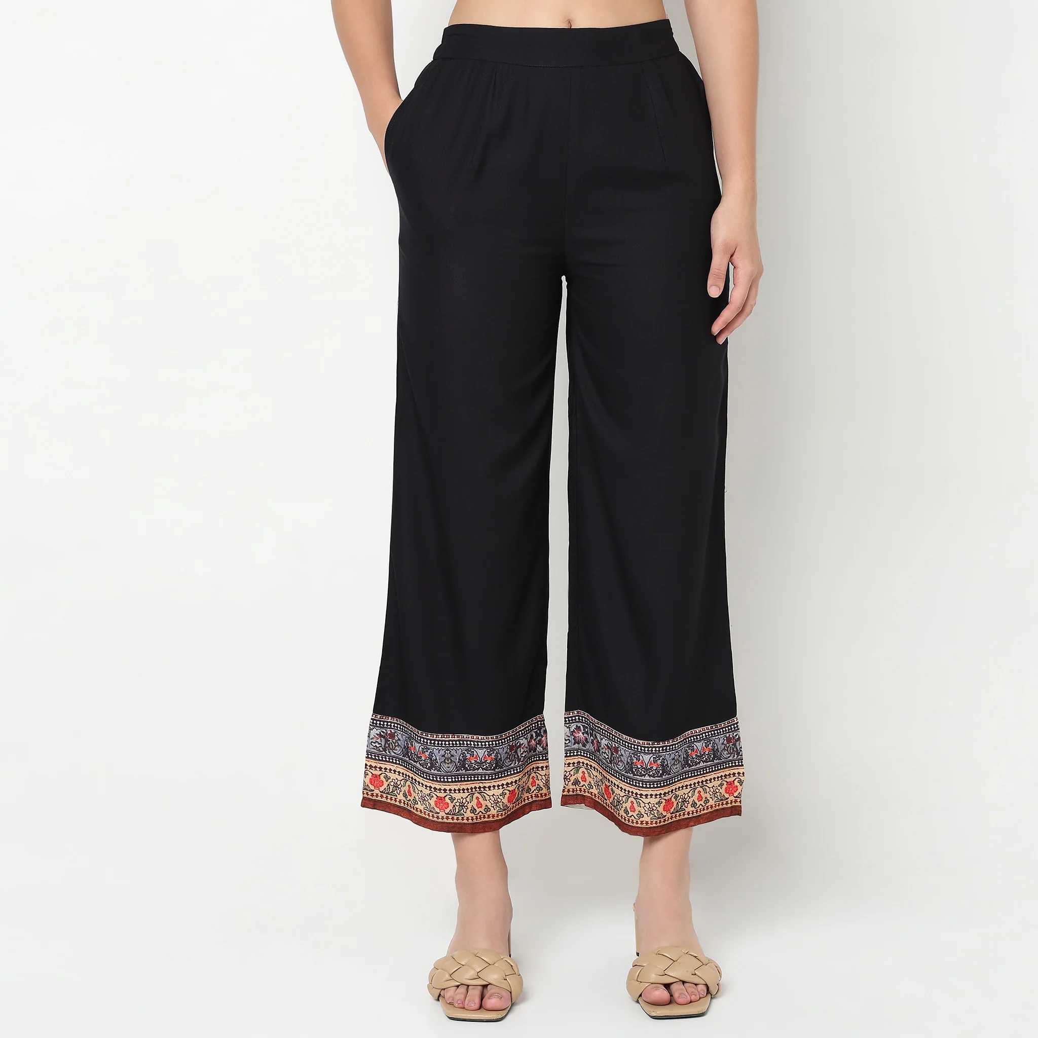 Printed Ankle Length Pants - Image 2