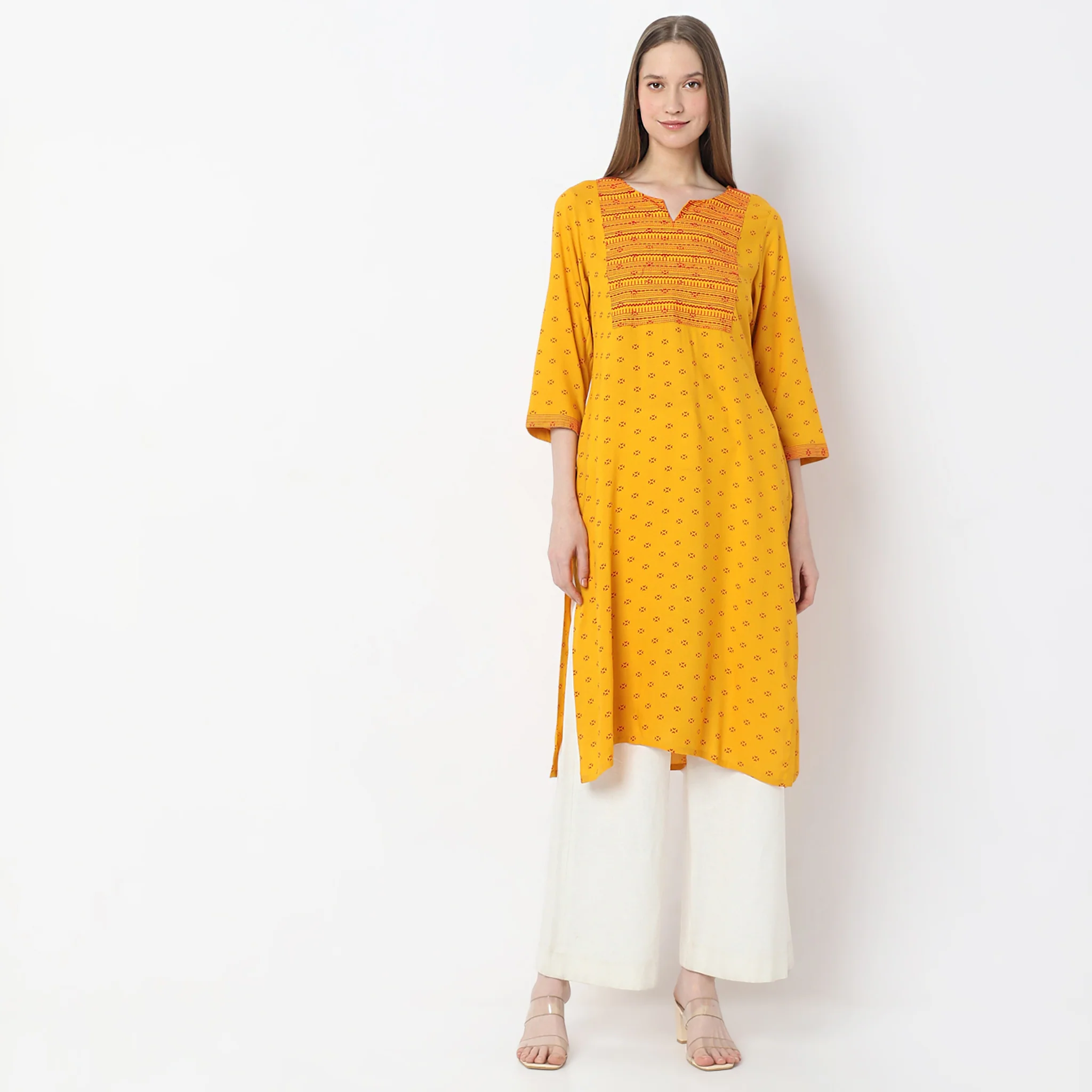 Printed Straight Kurta - Image 2