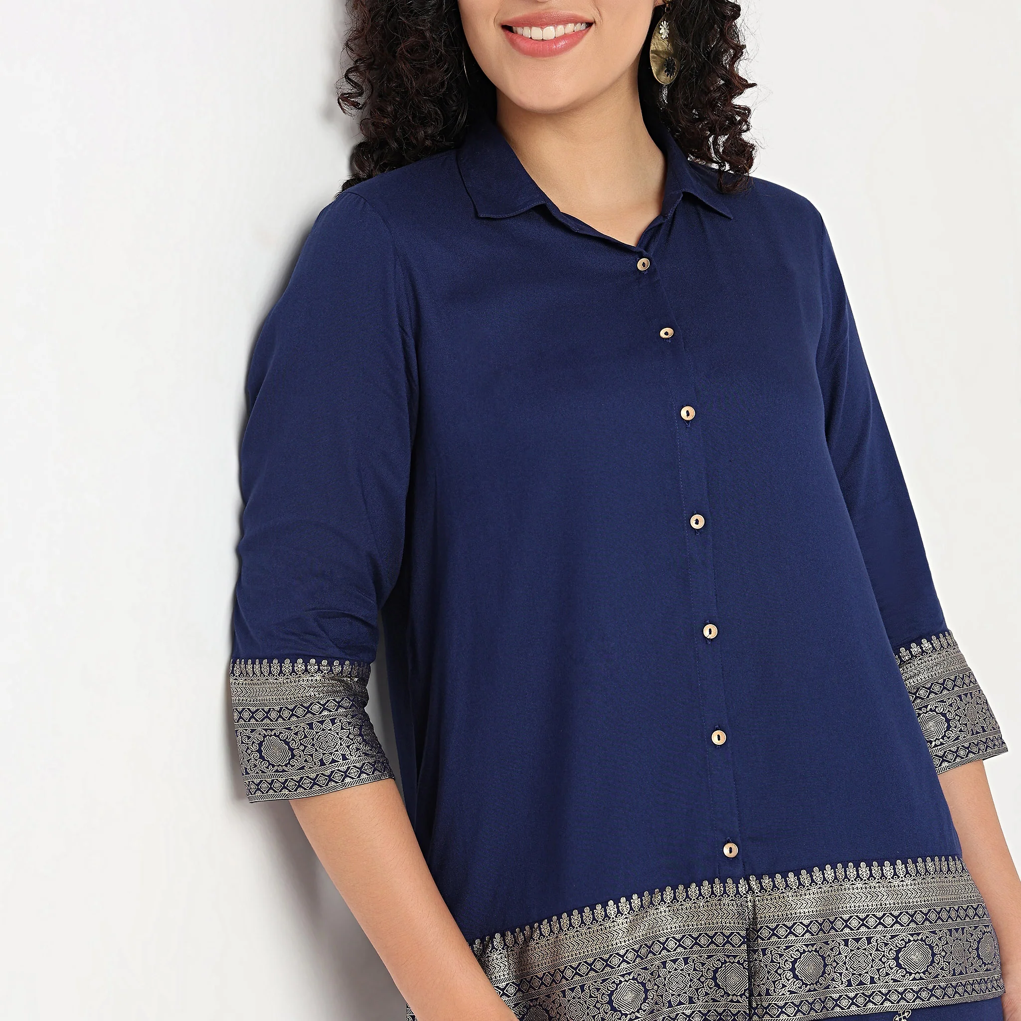 Printed Camp Collar Shirt - Image 4