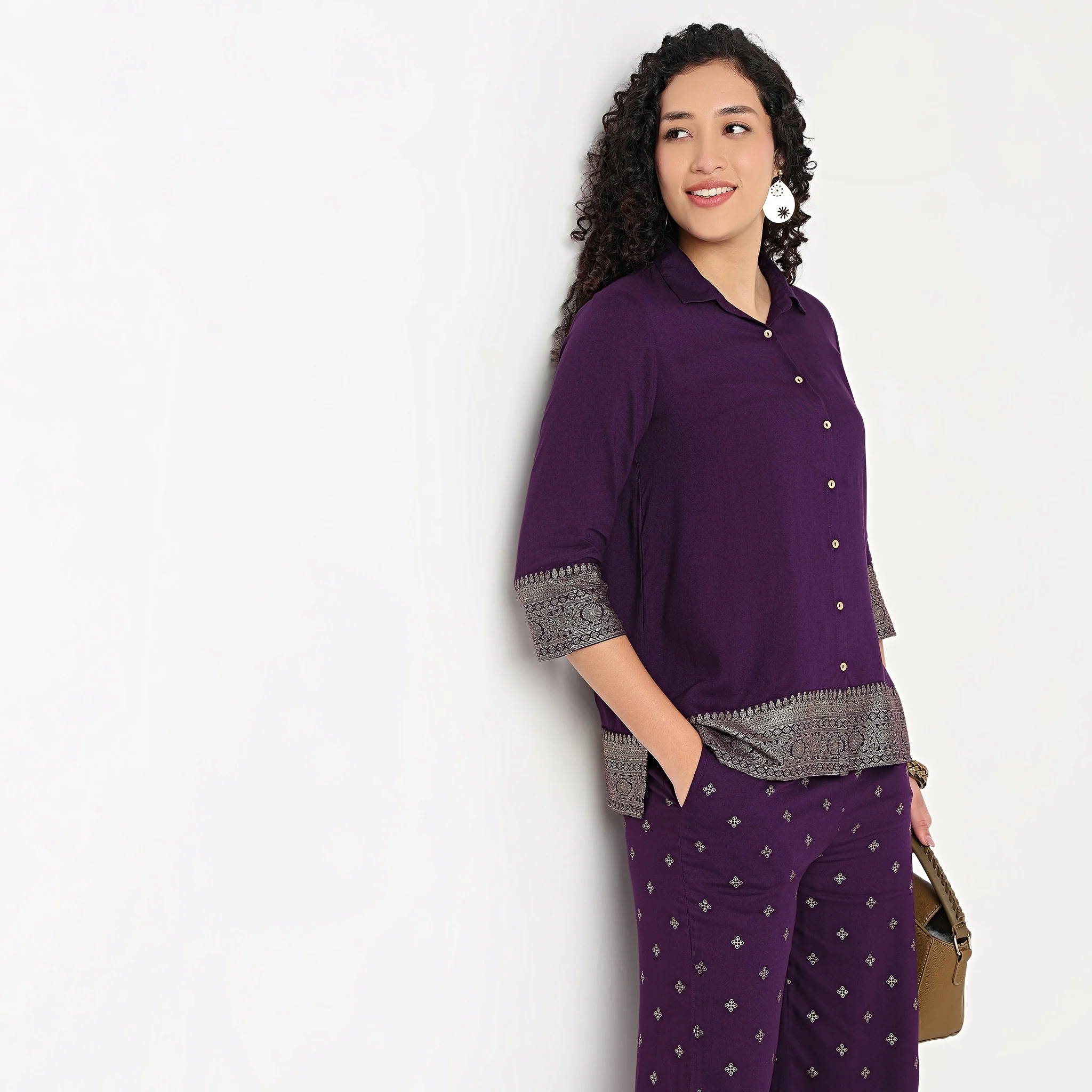 Printed Camp Collar Shirt - Image 6