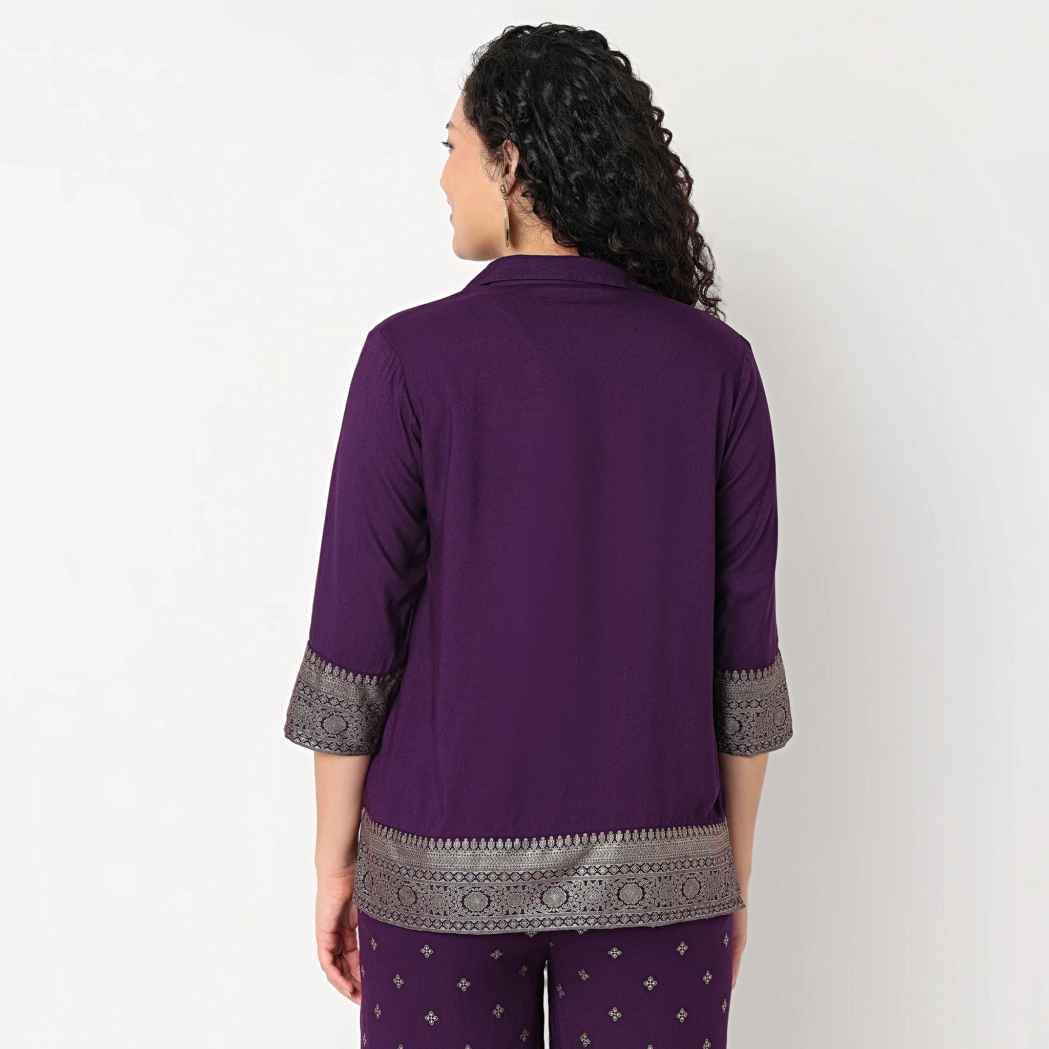 Printed Camp Collar Shirt - Image 8