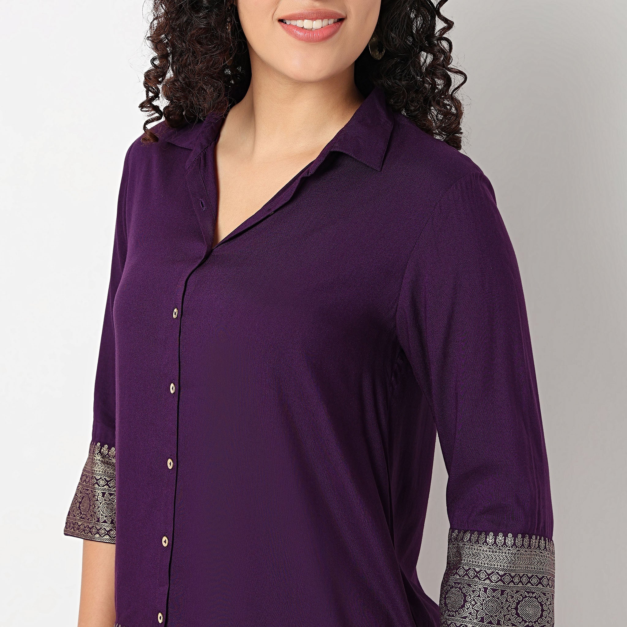 Printed Camp Collar Shirt - Image 9