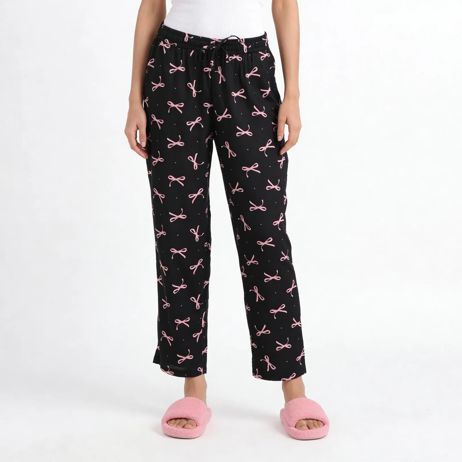 Printed Camp Collar Shirt with Pyjama Set - Image 5