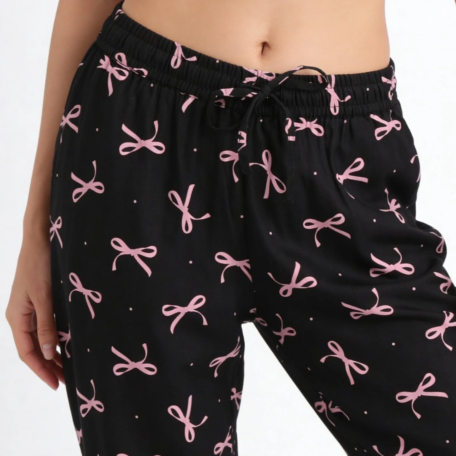 Printed Camp Collar Shirt with Pyjama Set - Image 7