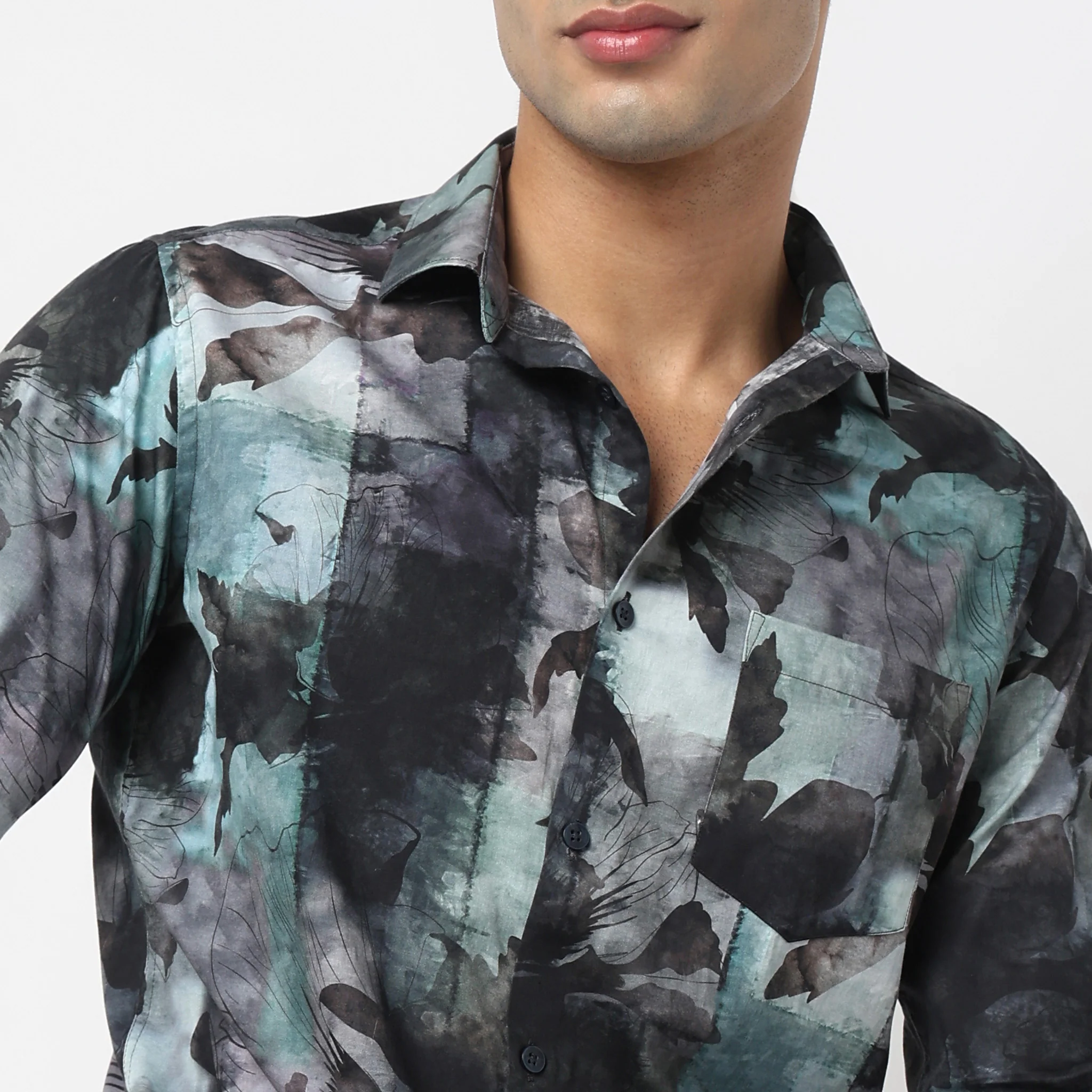 Printed Celebration Cuban Shirt - Image 4