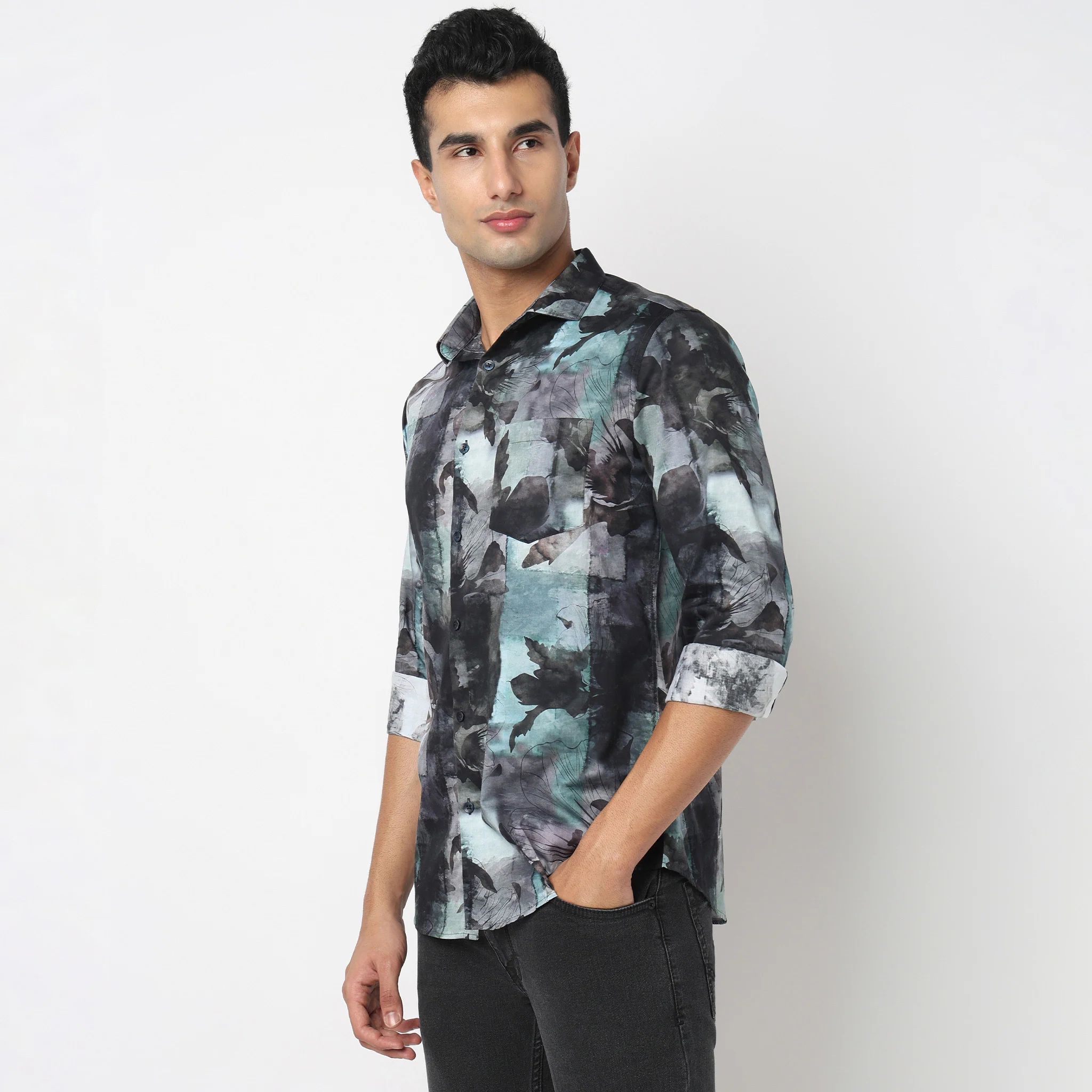 Printed Celebration Cuban Shirt - Image 5