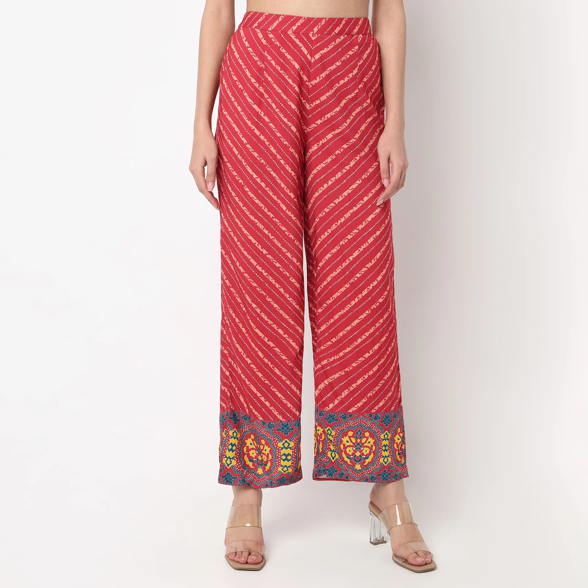Printed Collar Kurta with Pant Set - Image 6