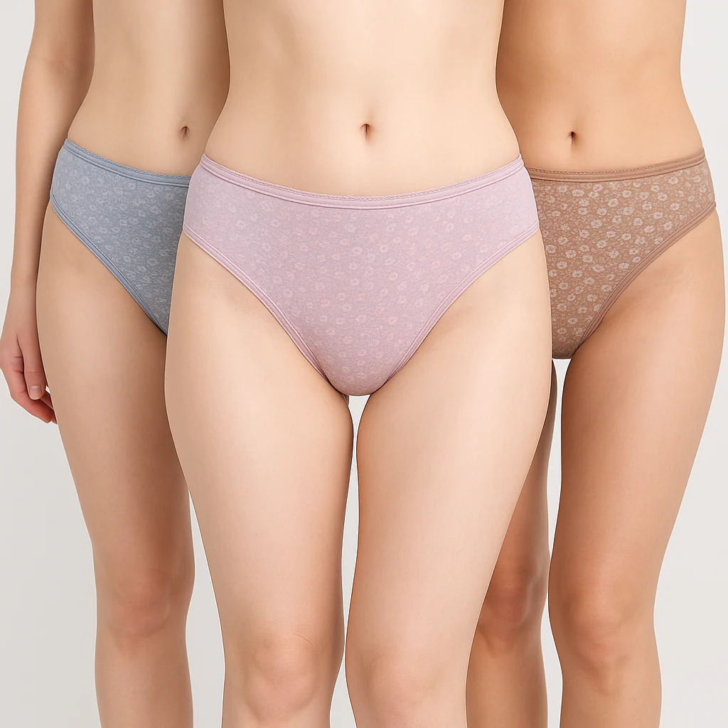 Printed Cotton Bikini Panties - Pack of 3 - Image 7