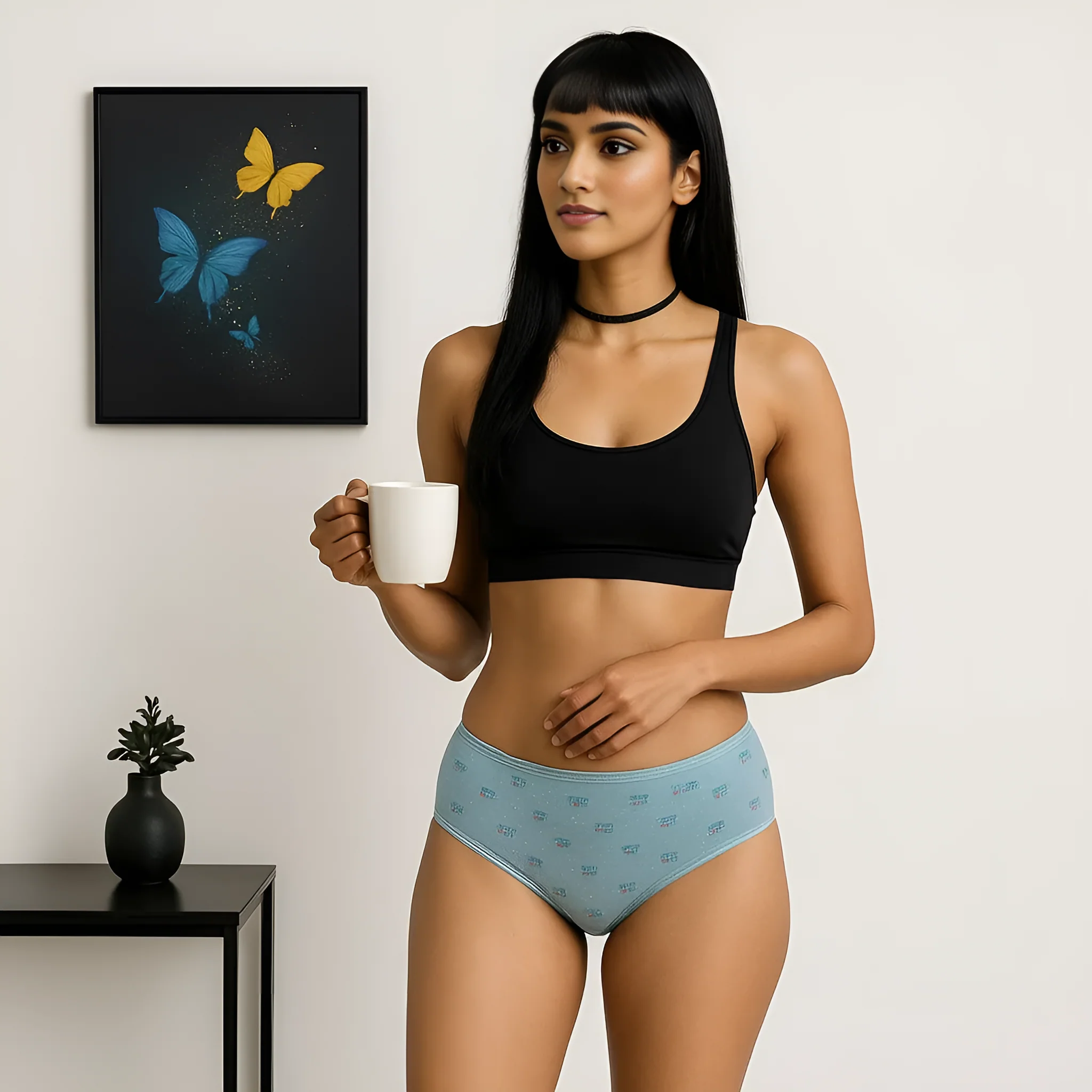 Full Brief Printed Cotton Panties - Pack of 3