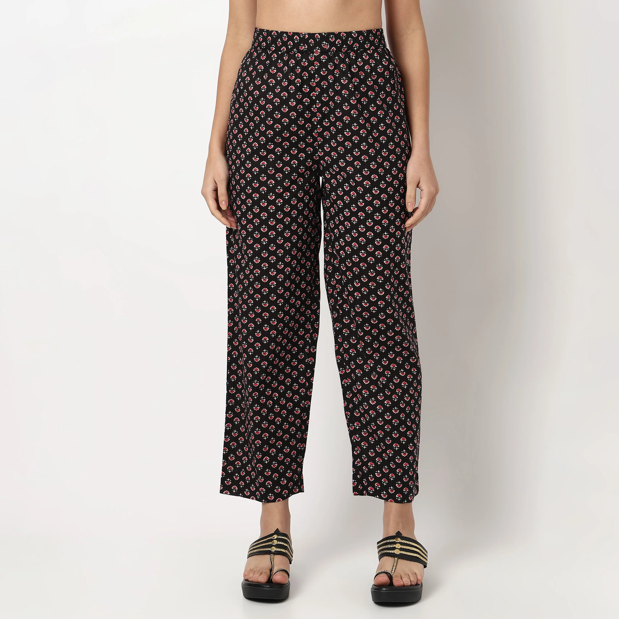 Printed Cotton Kurta With Pant Set - Image 6