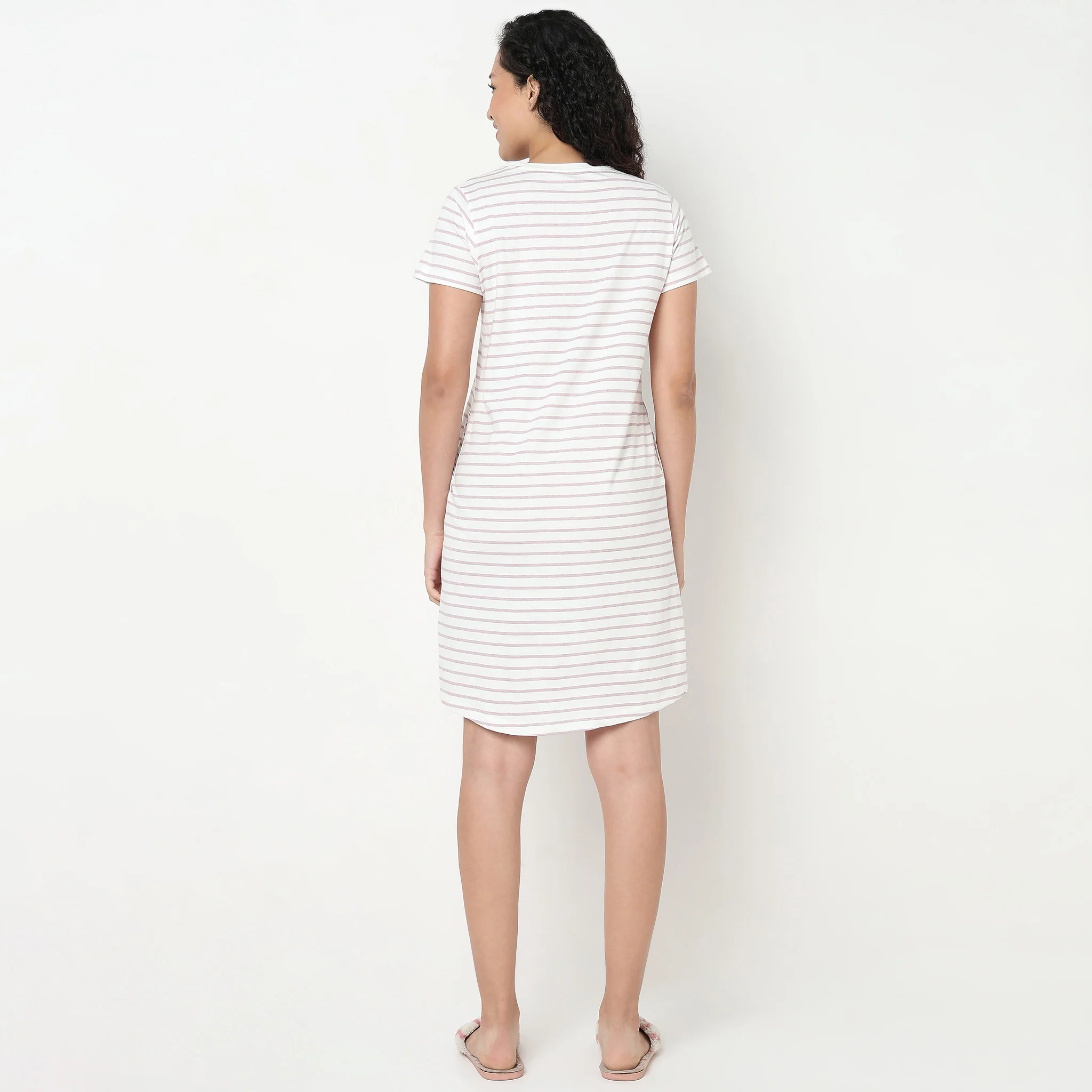 Printed Cotton Short Gown - Image 3