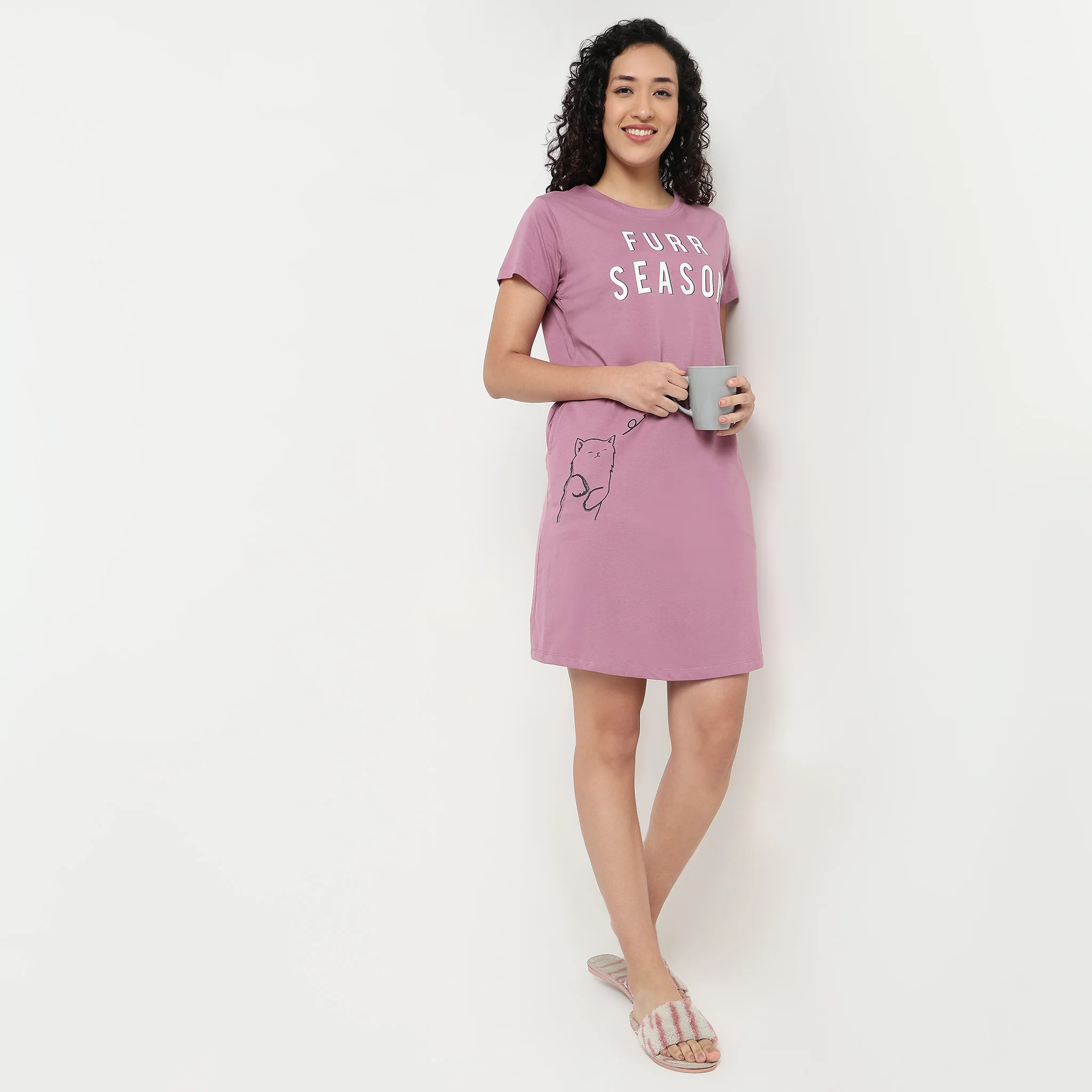 Printed Cotton Short Gown