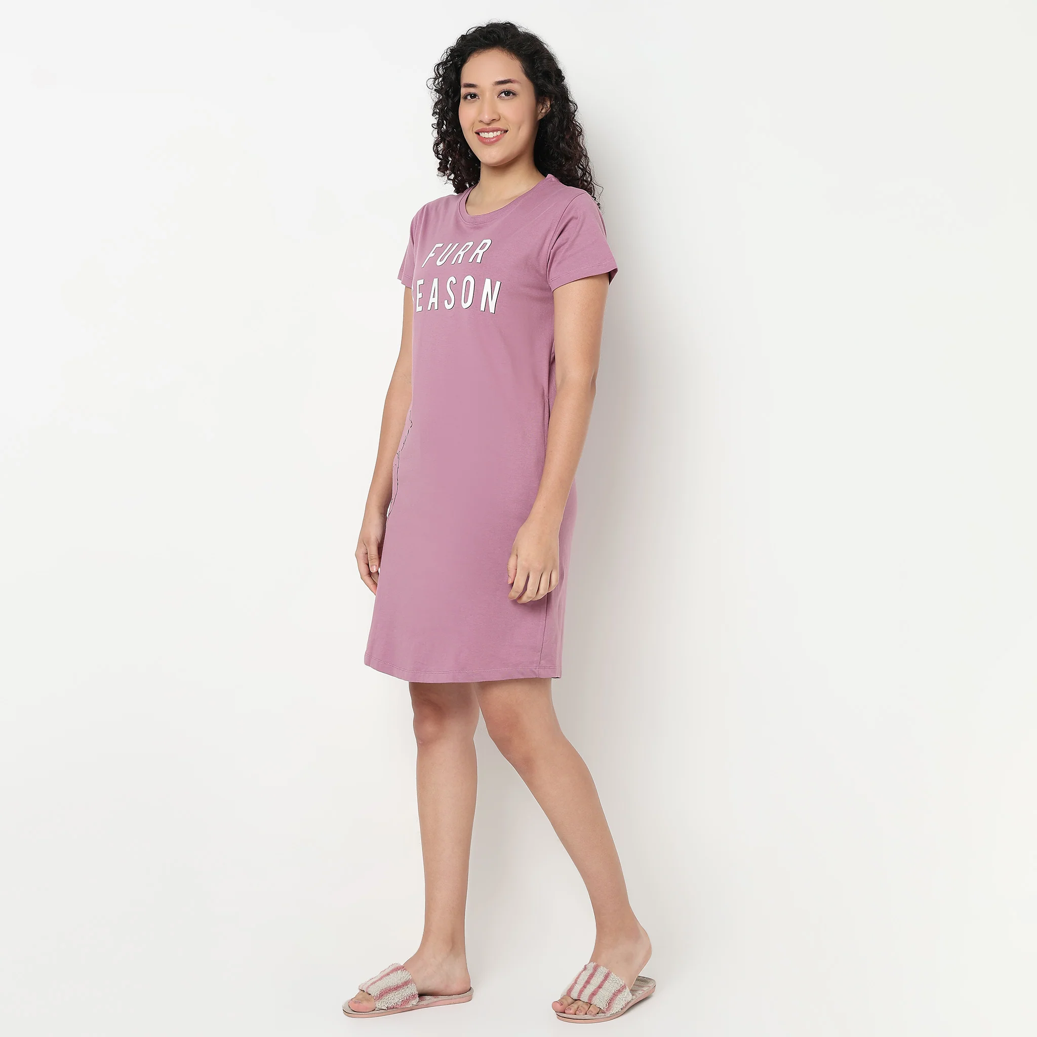 Printed Cotton Short Gown - Image 5