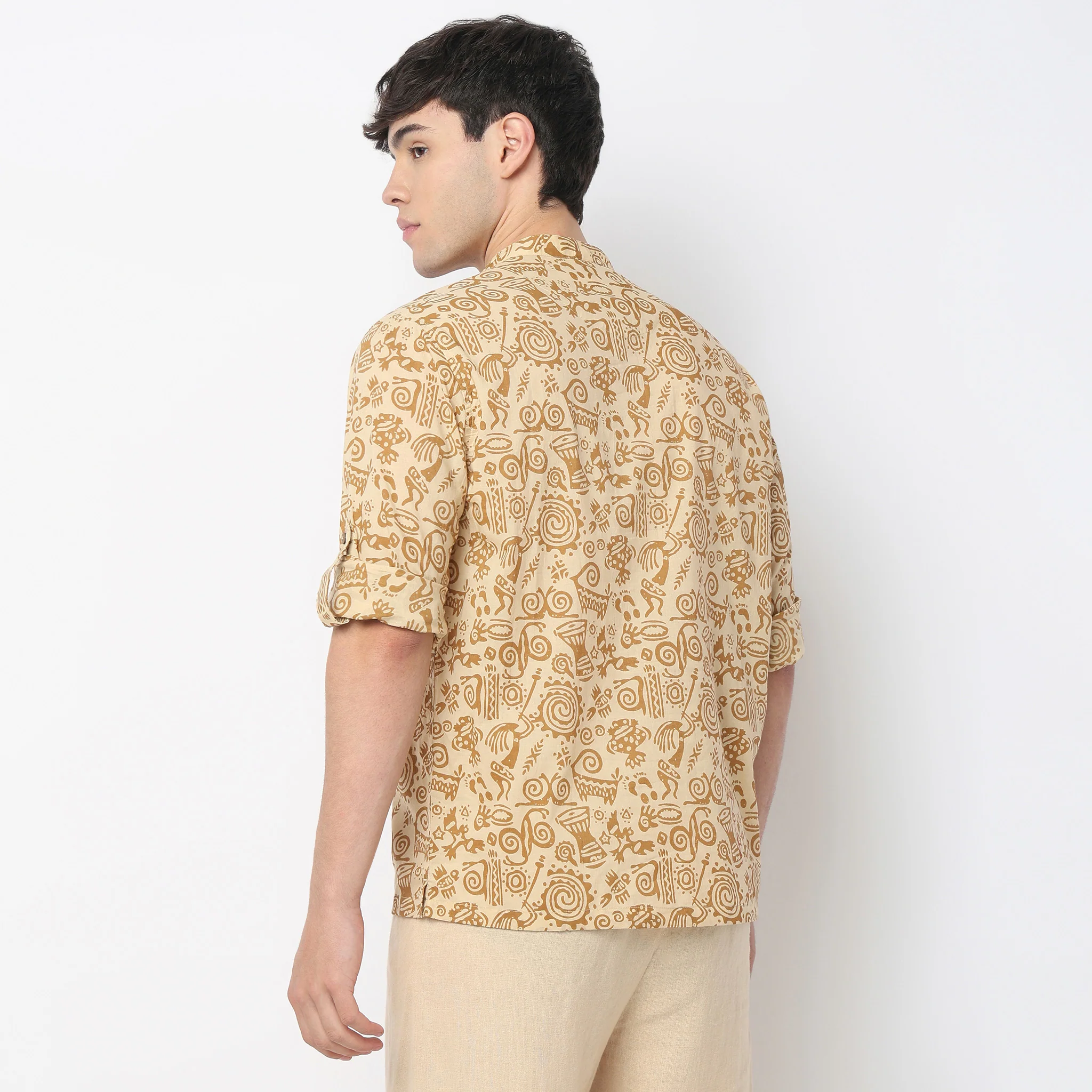 Printed Cotton Short Kurta - Image 3