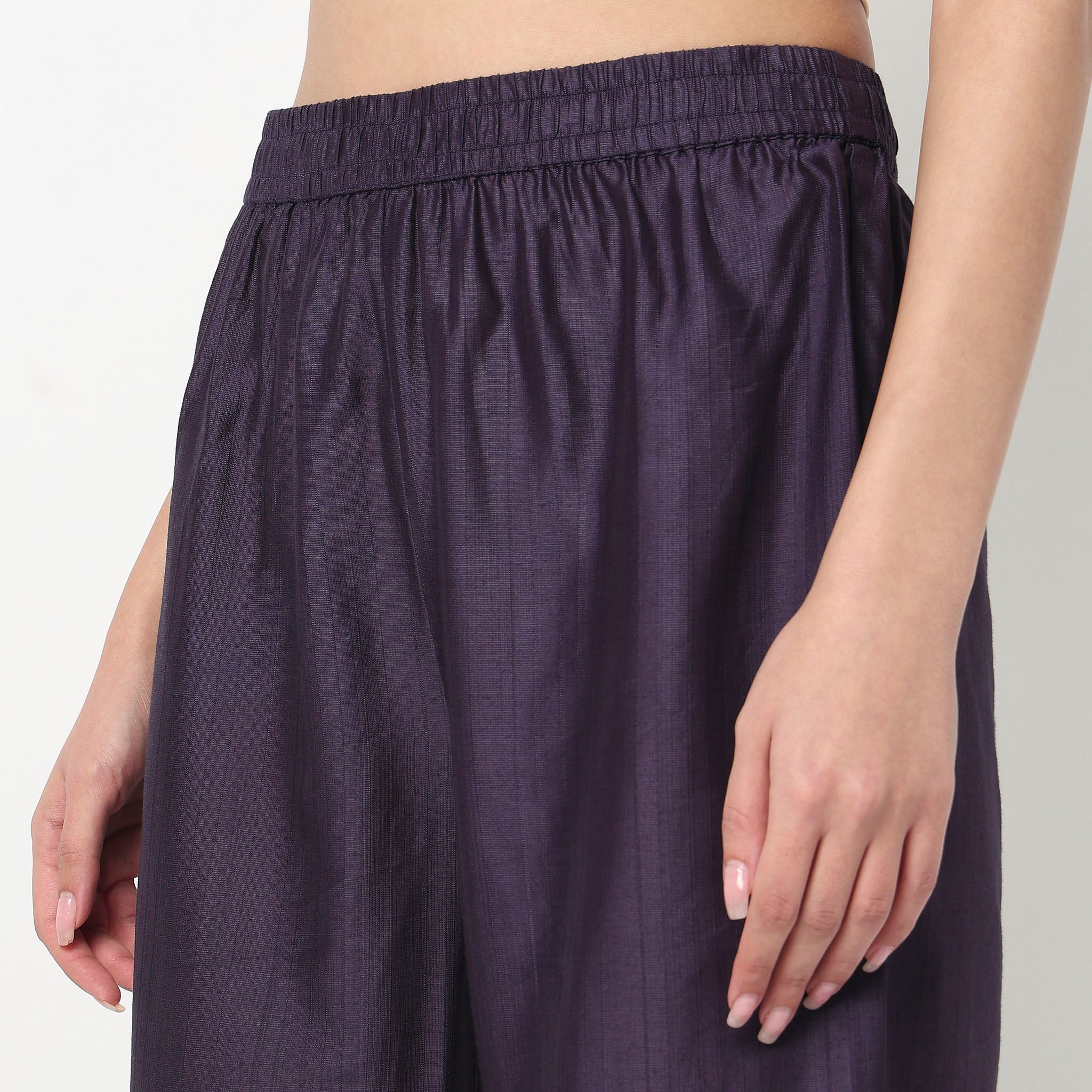 Printed Crew Neck A-Line Kurta with Pant Set - Image 7