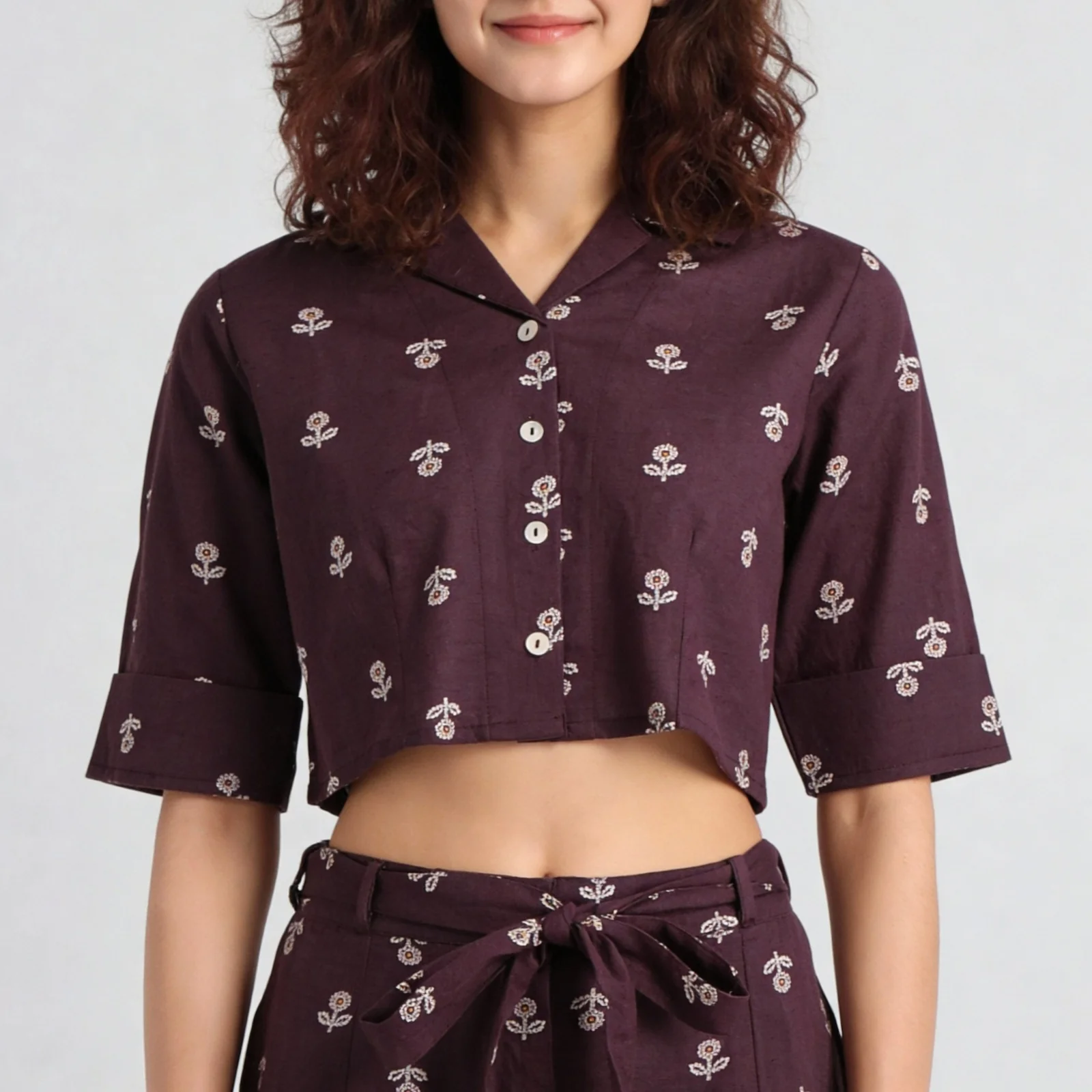 Printed Crop Top - Image 4