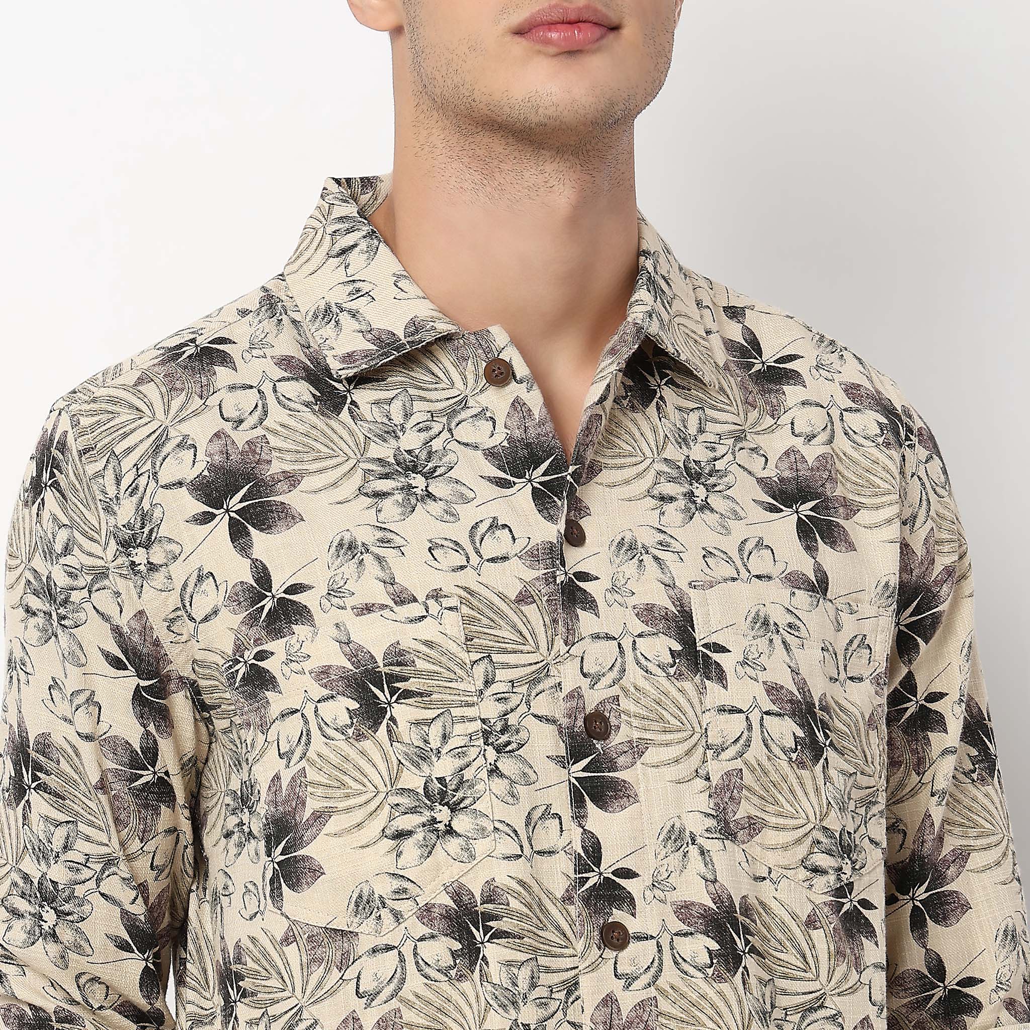 Printed Cotton Explorer Shacket Shirt - Image 4
