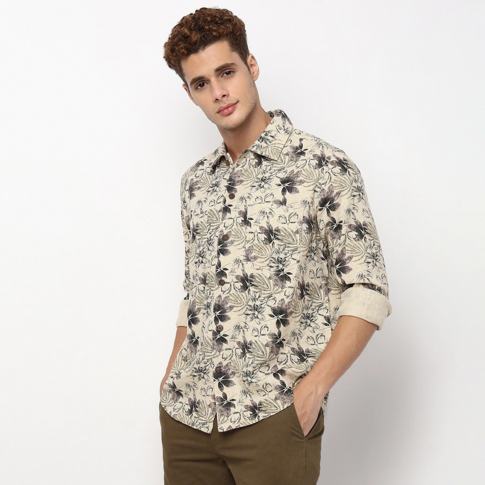 Printed Cotton Explorer Shacket Shirt - Image 5