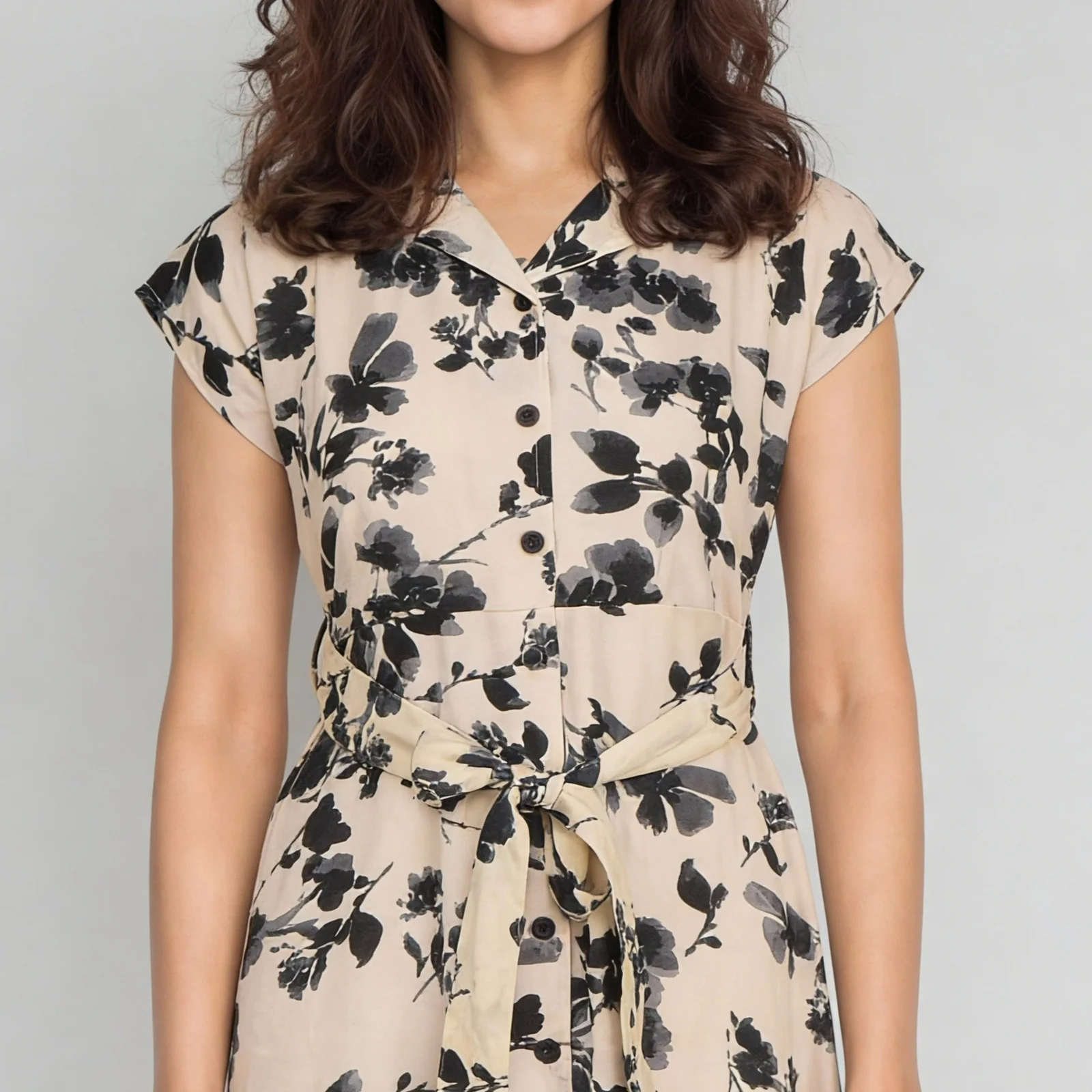 Printed Flared Dress - Image 4