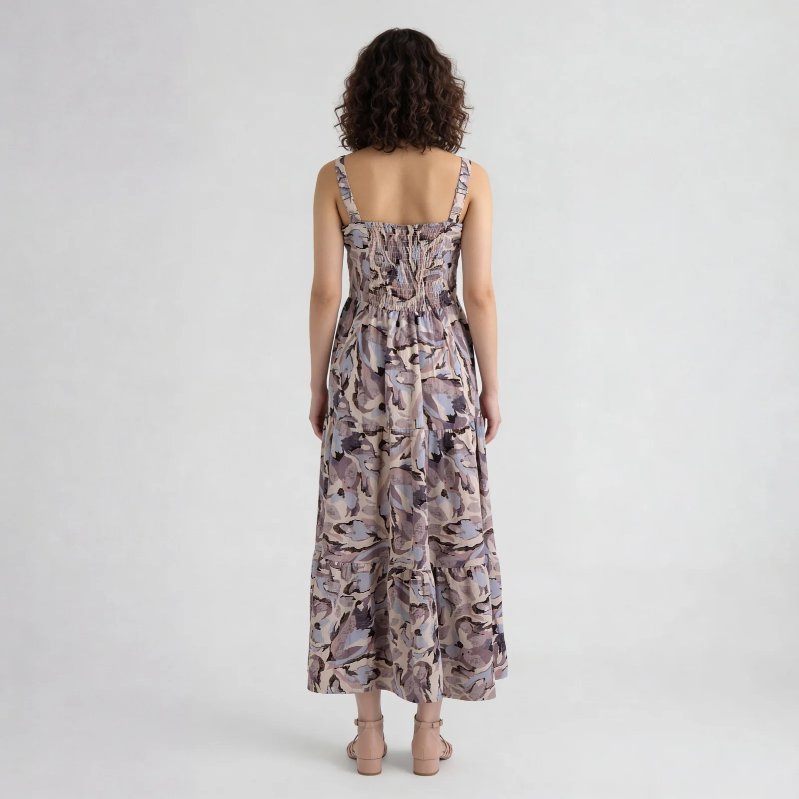 Printed Flared Dress - Image 3
