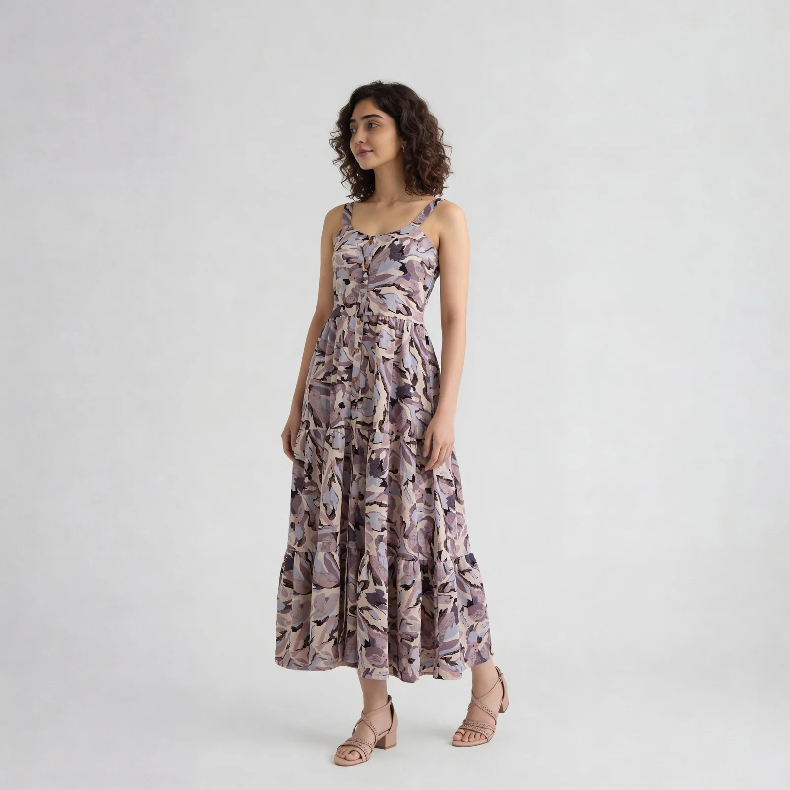 Printed Flared Dress - Image 5