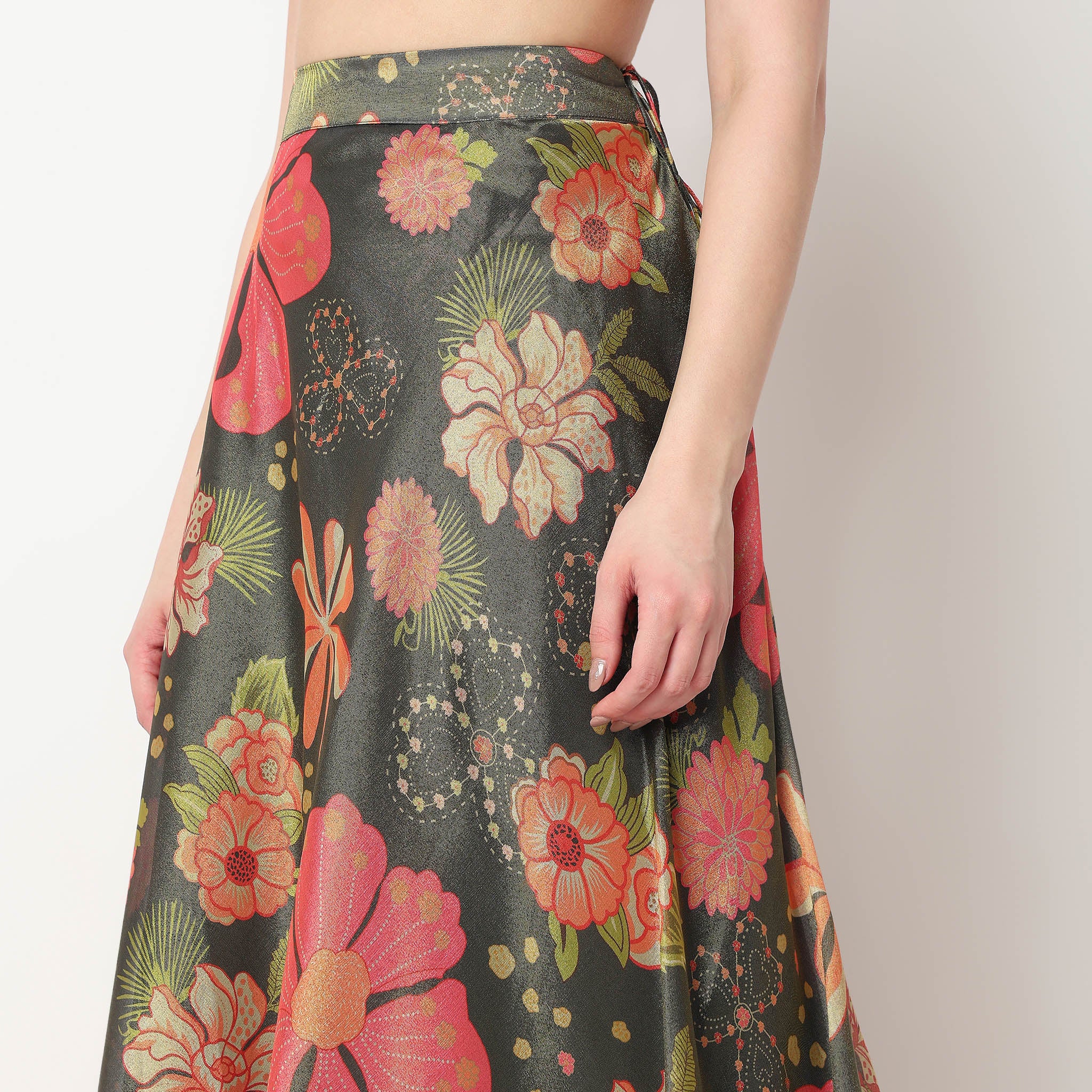 Printed Flared Skirt - Image 4