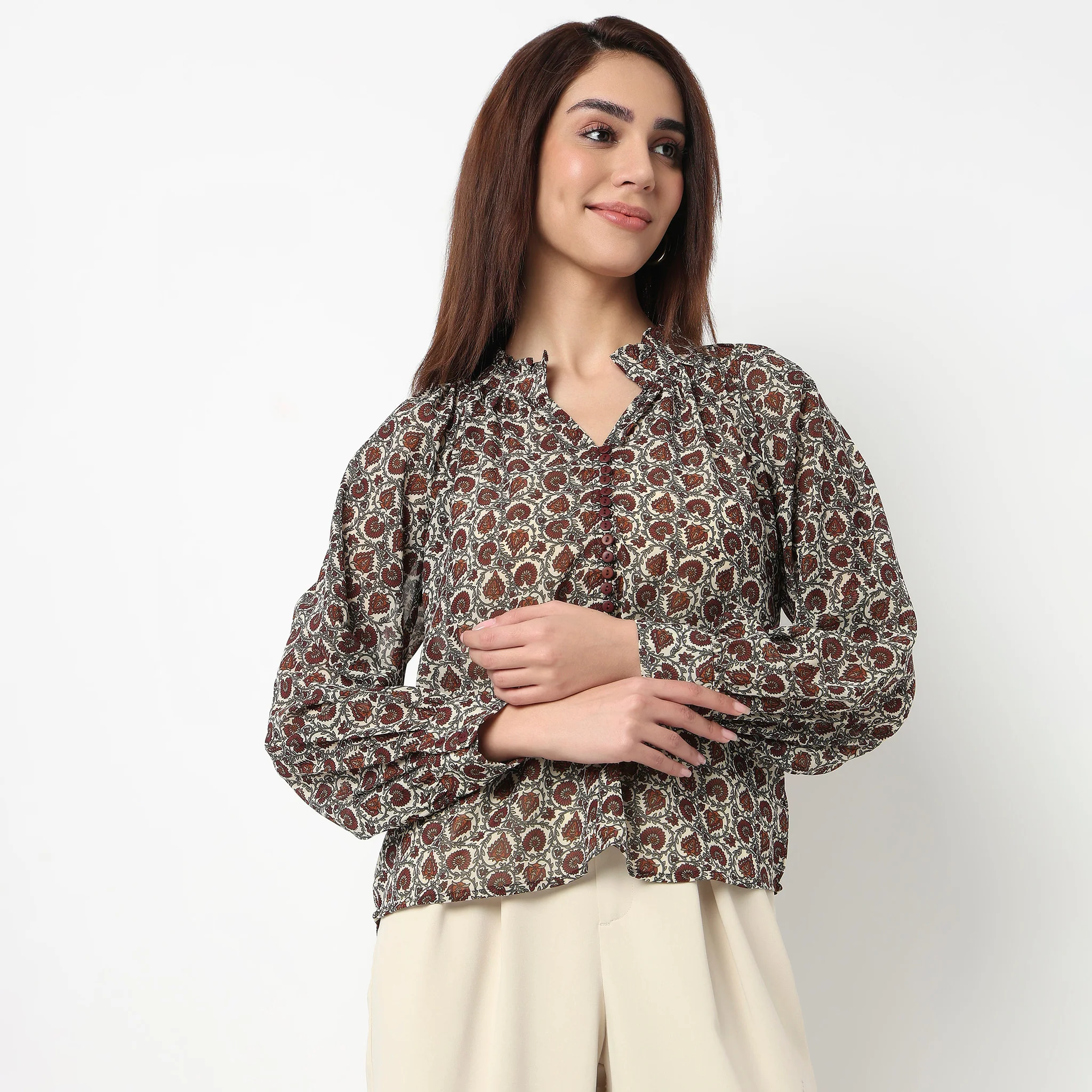 Printed Full Sleeve Top - Image 2