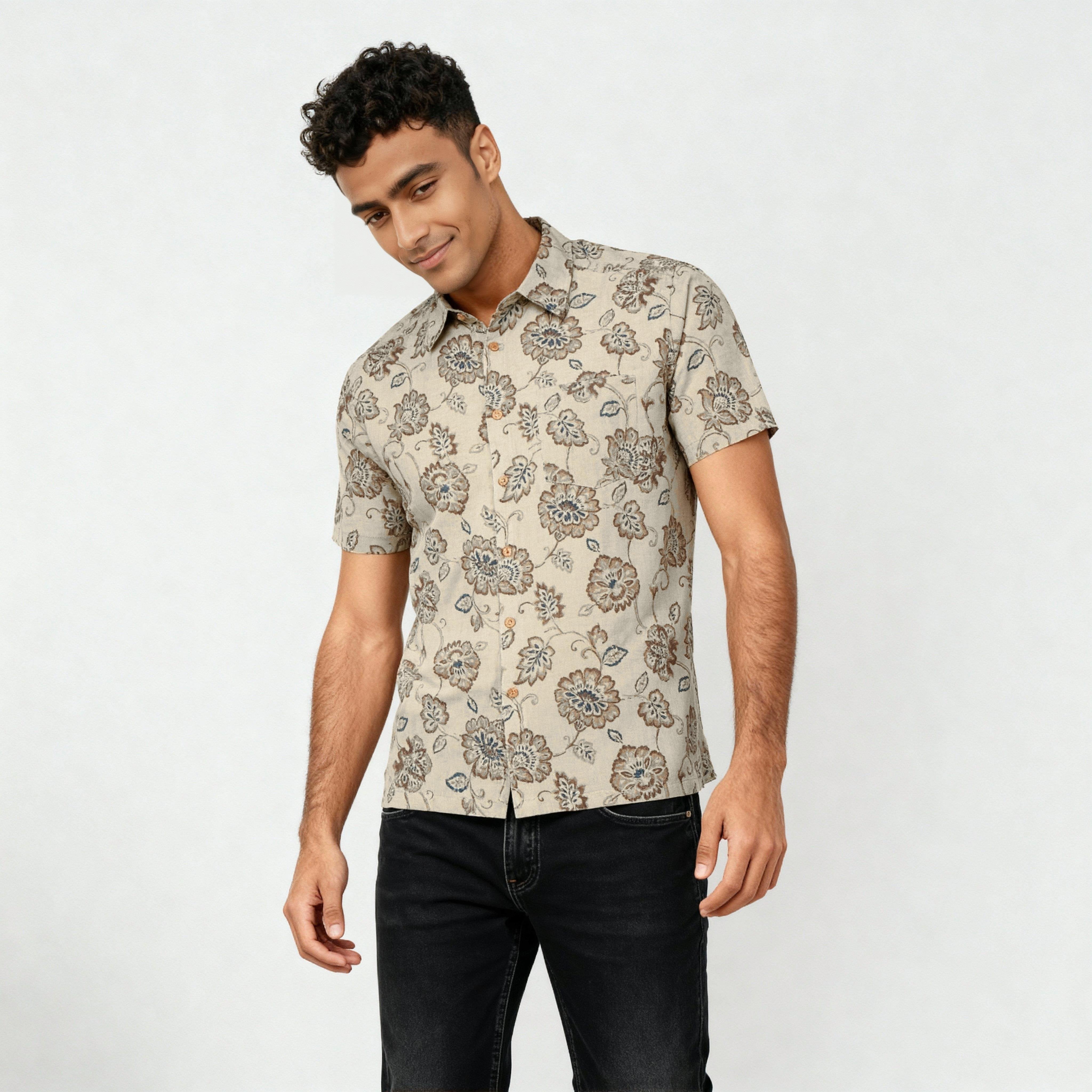 Printed Half Sleeve Shirt - Image 2