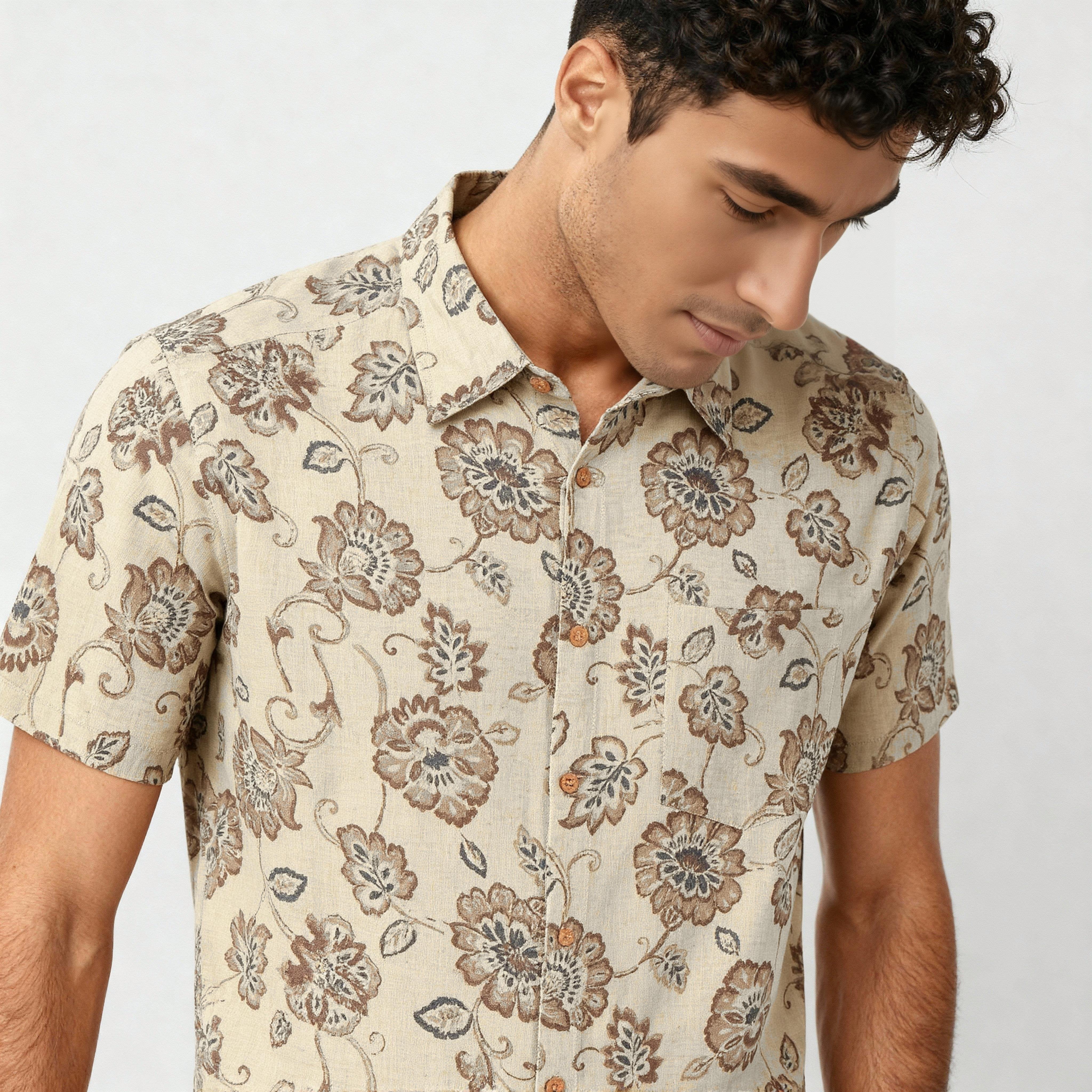 Printed Half Sleeve Shirt - Image 4