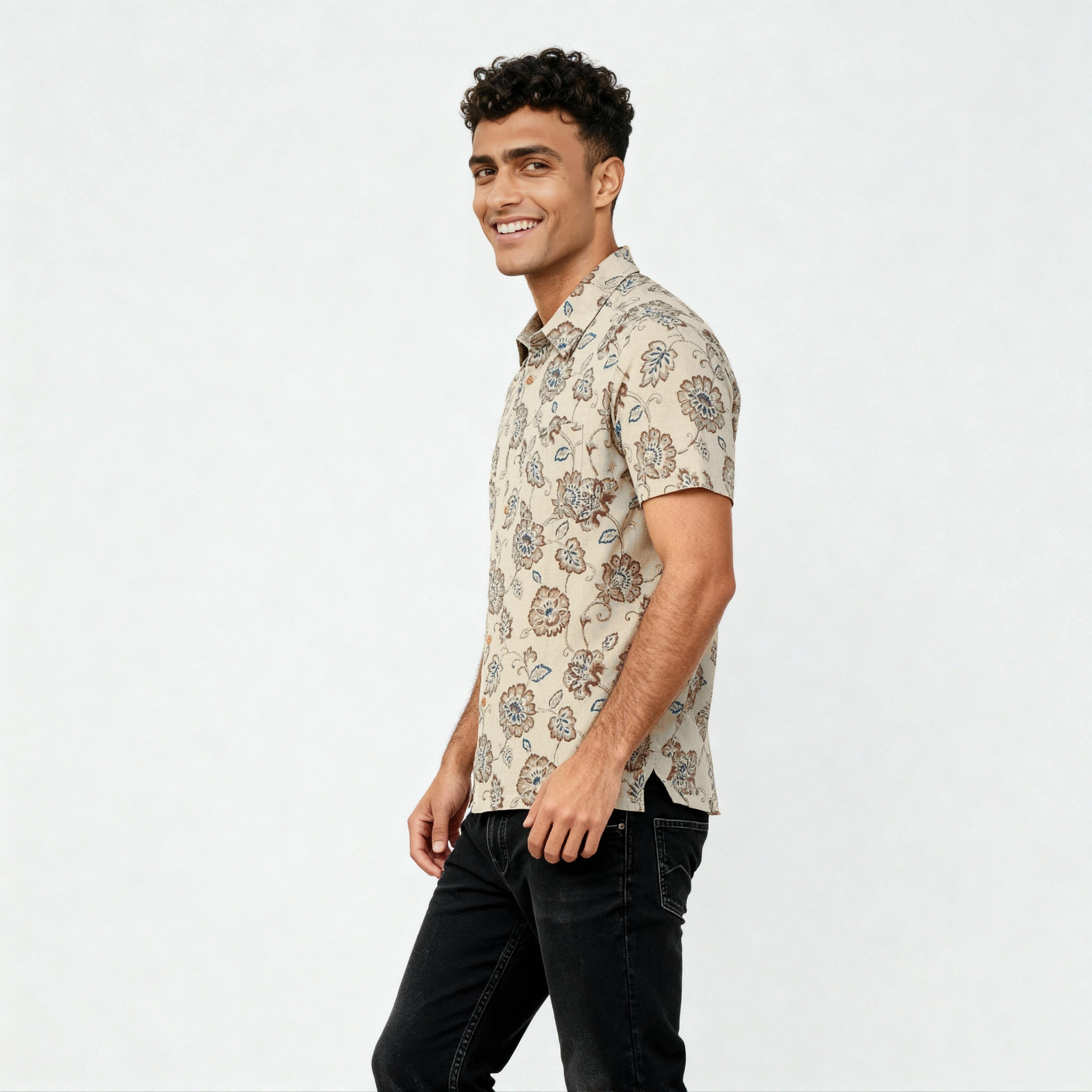 Printed Half Sleeve Shirt - Image 5