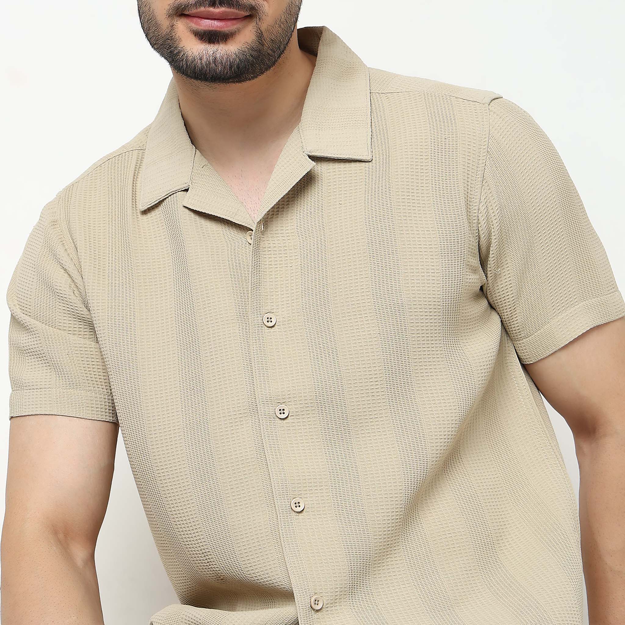 Printed Cotton Half Sleeve Shirt - Image 8