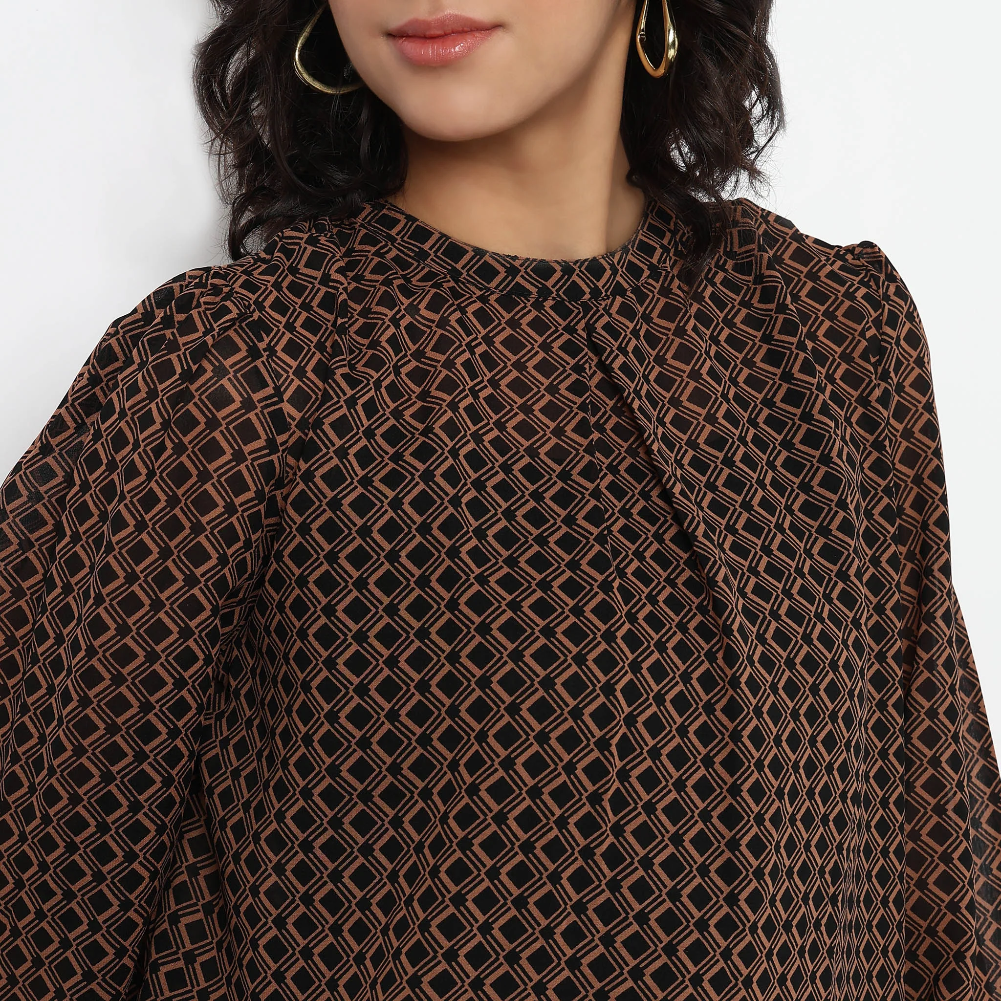 Printed High Neck Top - Image 4