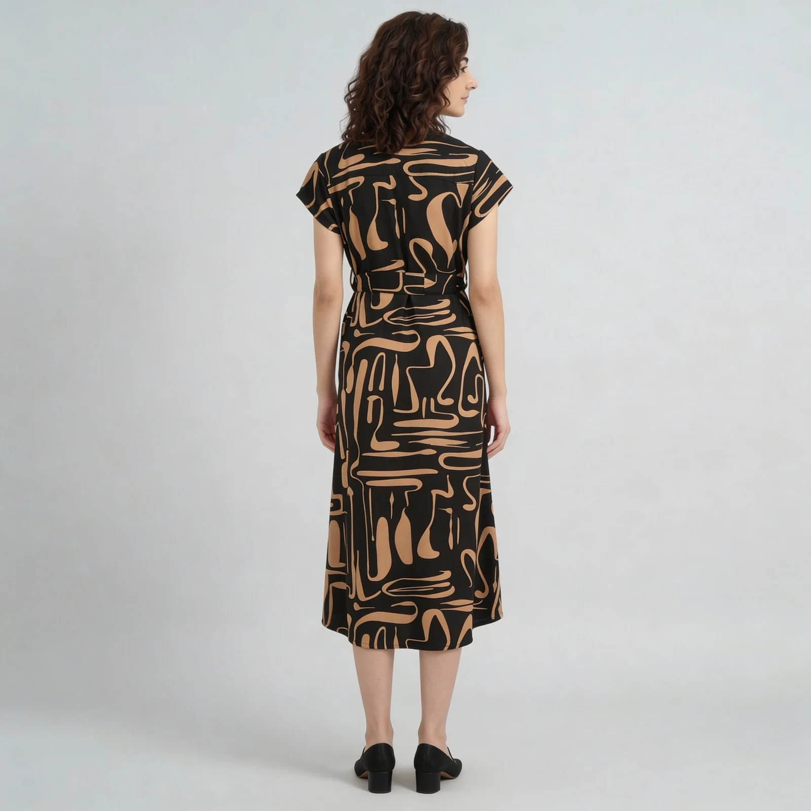 Printed Juliette Flared Dress - Image 3